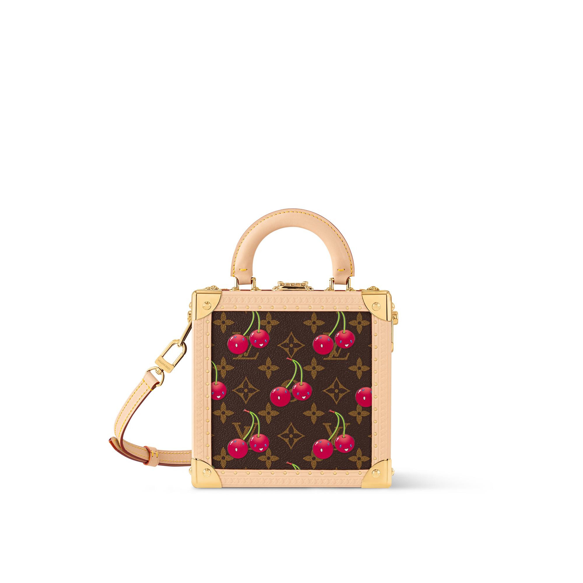 LV x TM - ทรังก์รุ่น Mini Square Trunk Cherry Monogram แคนวาสประเภทอื่น in ทรังก์ การเดินทาง และ บ้าน