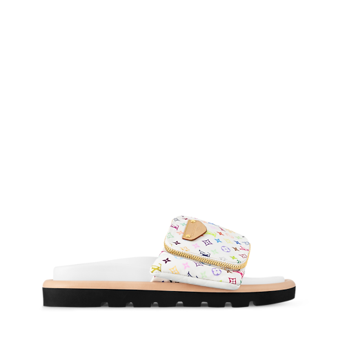 LV x TM - รองเท้าสวมเปิดส้นแบนรุ่น Pool Pillow in ผู้หญิง's รองเท้า รองเท้าสวมเปิดส้นสำหรับผู้หญิง collections by Louis Vuitton (การย่อ/ขยายผลิตภัณฑ์)