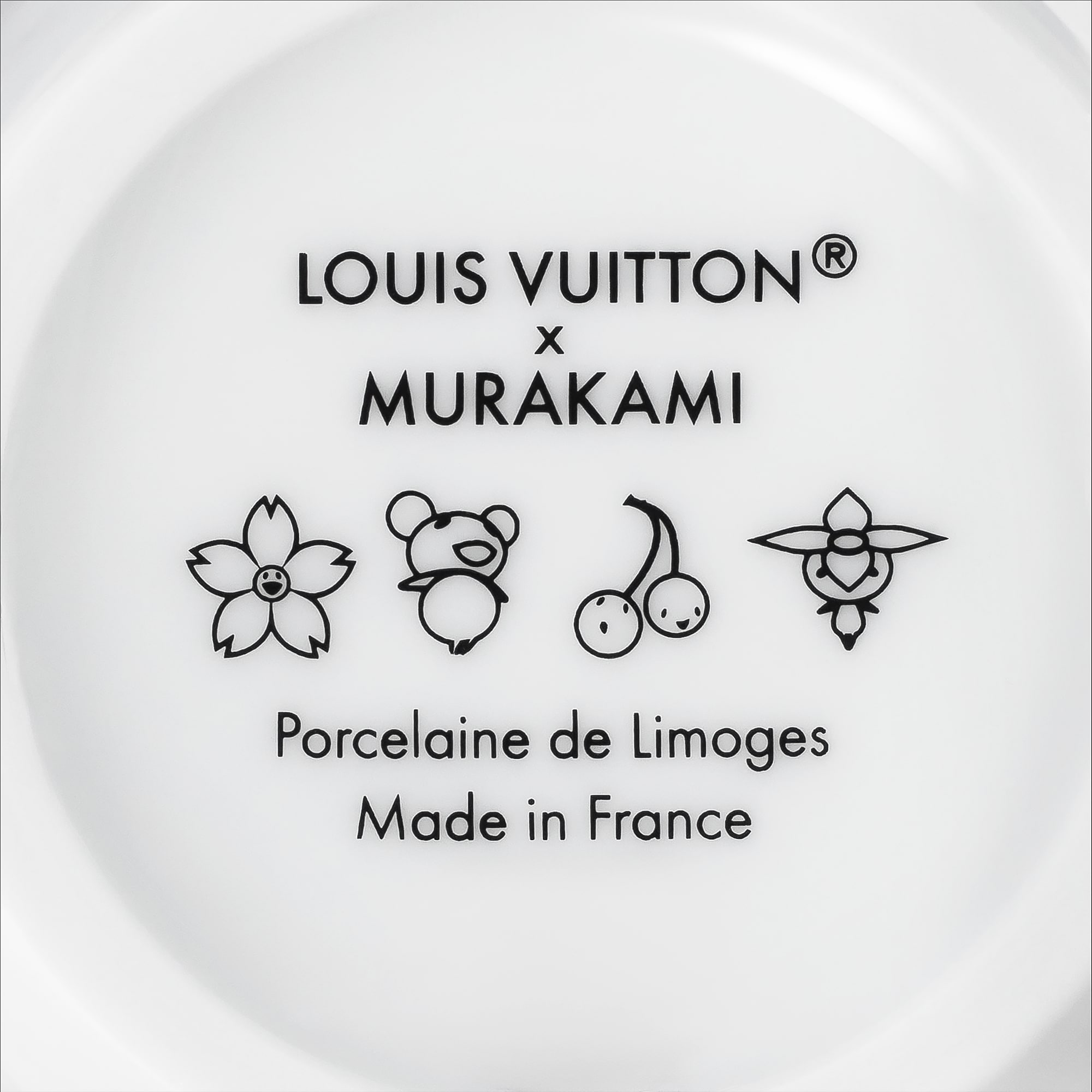 LV x TM - เซ็ตแก้วกาแฟและจานรอง 2 ชุด Monogram Cerises in ทรังก์ การเดินทาง และ บ้าน