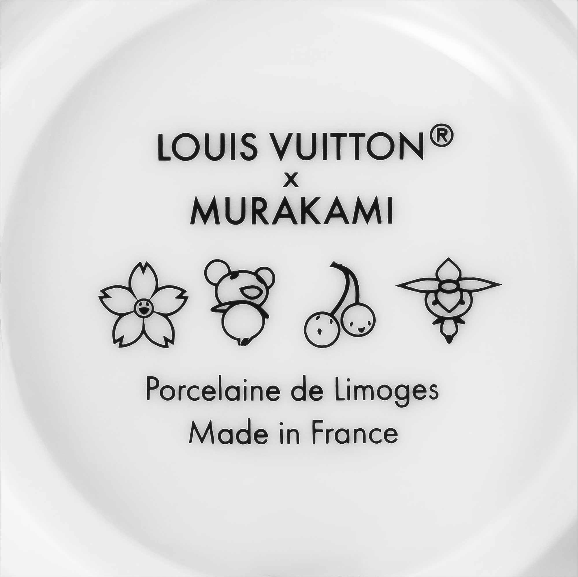 LV x TM - เซ็ตแก้วกาแฟและจานรอง 2 ชุด Monogram Cerises in ทรังก์ การเดินทาง และ บ้าน