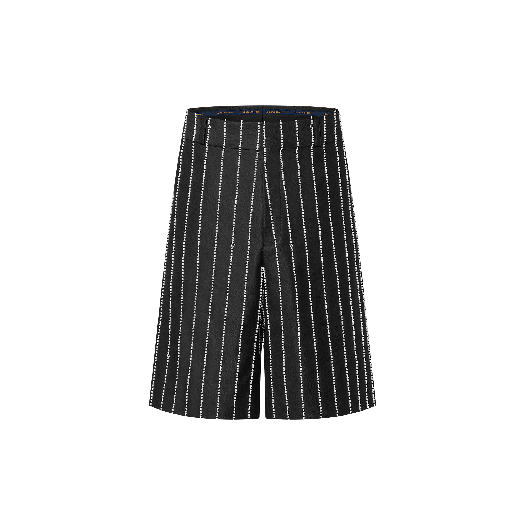 Made To Order - กางเกงขาสั้นผ้าวูลแบบเทเลอร์แต่งดีเทลปักลาย  in ผู้ชาย