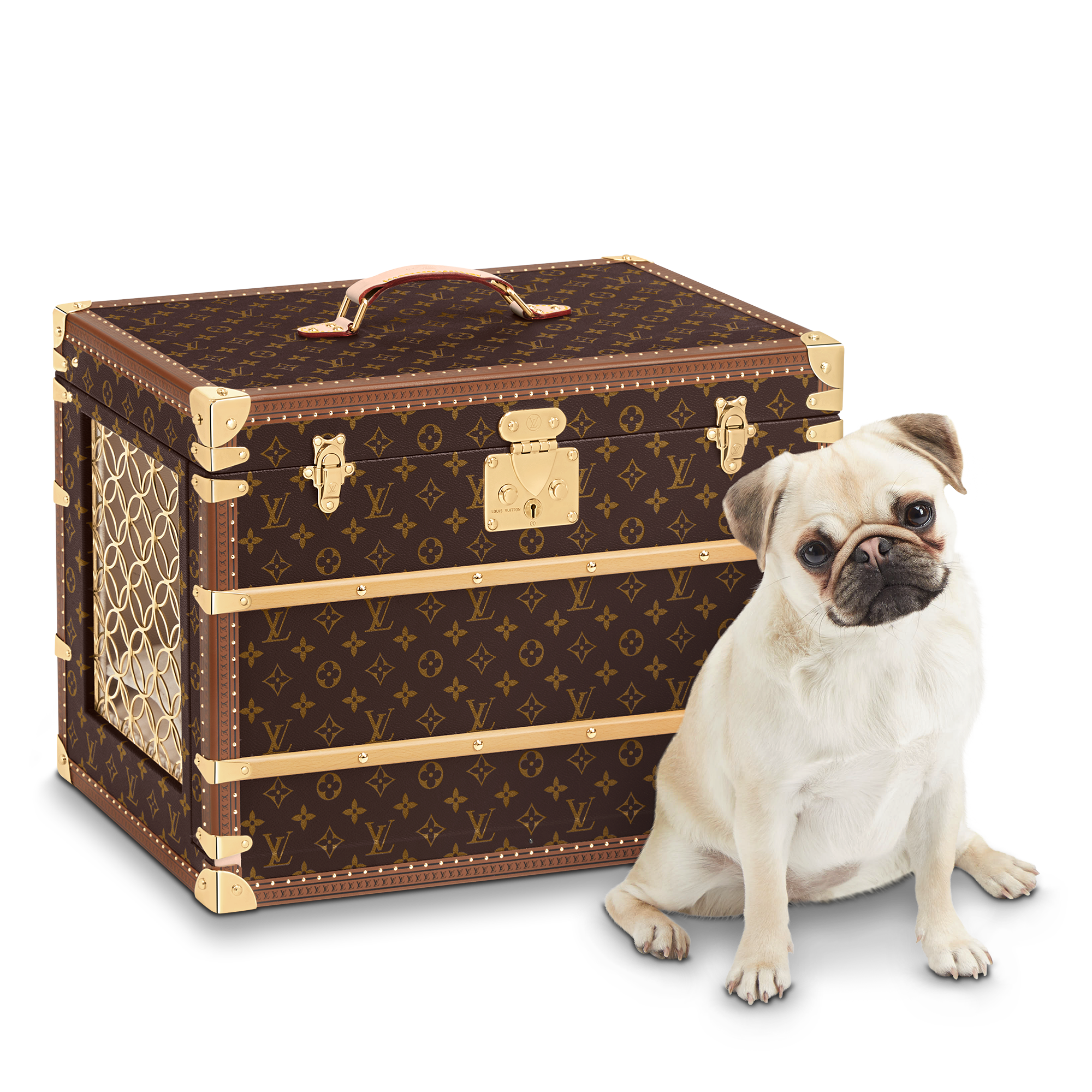 กระเป๋าสุนัขรุ่น Malle Chien Monogram in ทรังก์ การเดินทาง และ บ้าน