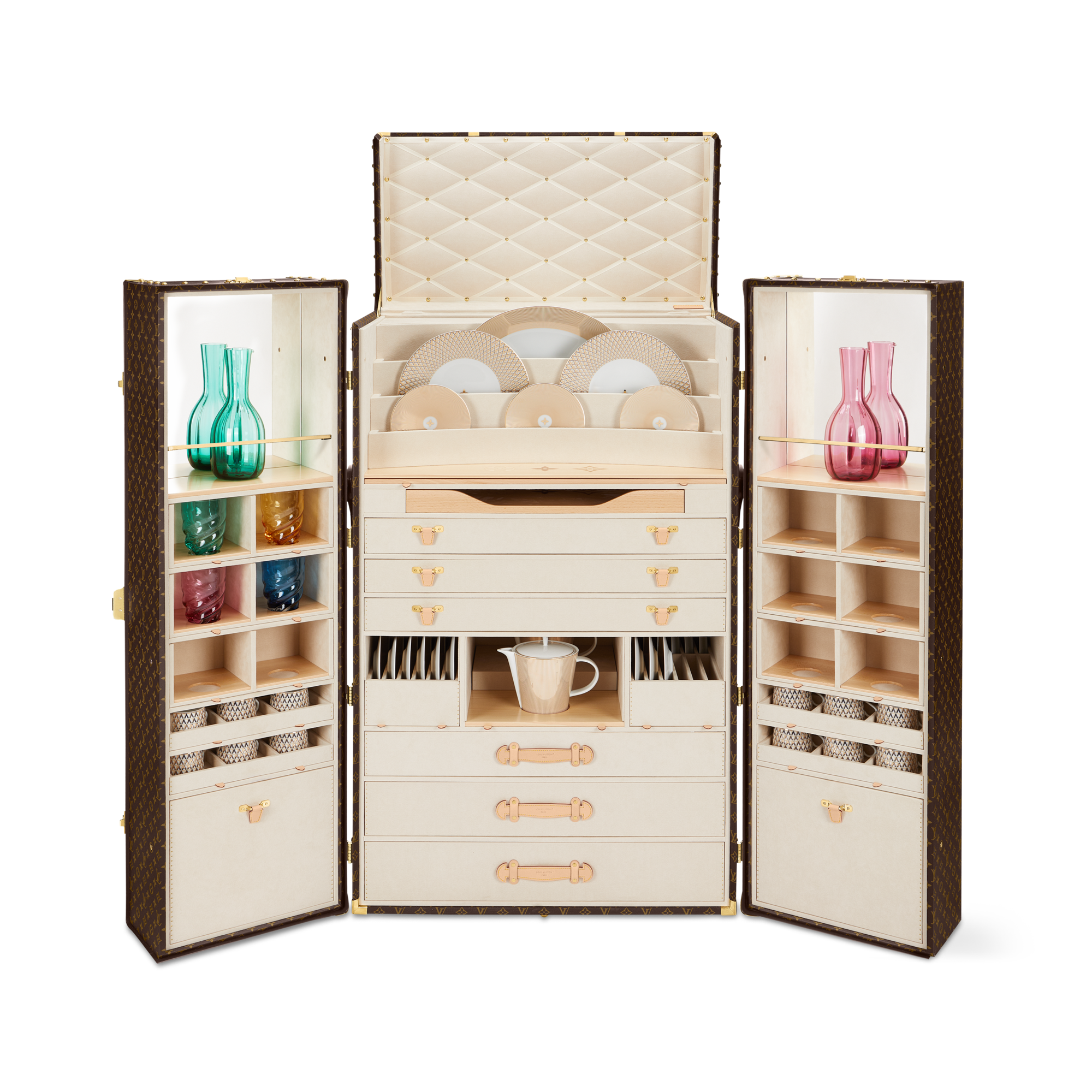 ทรังก์รุ่น Malle Vaisselier Monogram in Les Extraordinaires