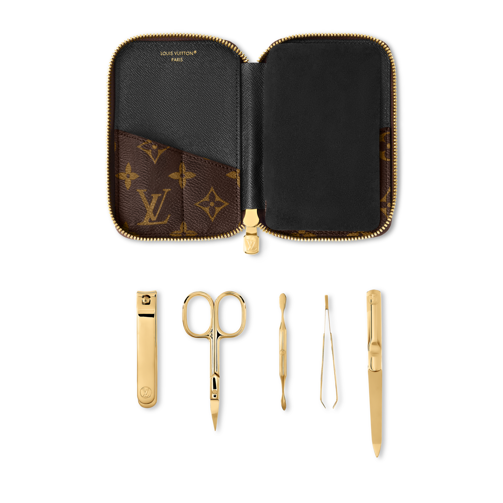 ชุดตกแต่งเล็บ . in ทรังก์ การเดินทาง และ บ้าน