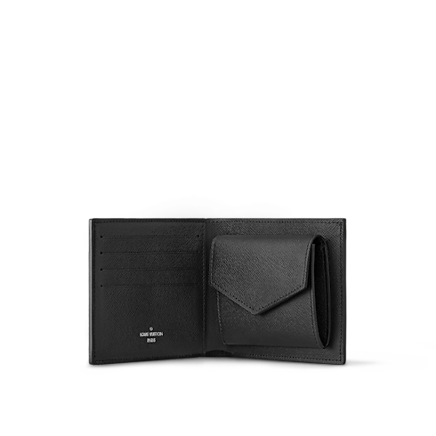 กระเป๋าสตางค์รุ่น Marco Monogram Eclipse in ผู้ชาย's กระเป๋าสตางค์และผลิตภัณฑ์เครื่องหนังขนาดเล็ก กระเป๋าสตางค์สำหรับผู้ชาย collections by Louis Vuitton (การย่อ/ขยายผลิตภัณฑ์)