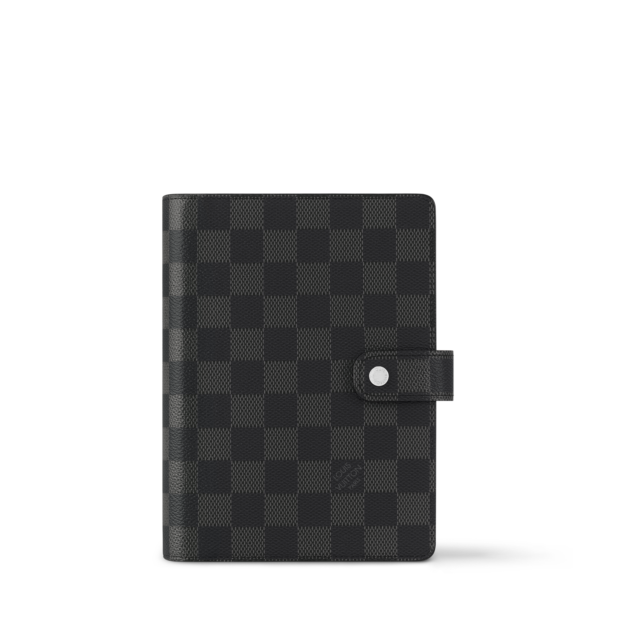 ปกสมุดบันทึกขนาดกลาง Damier Graphite in ทรังก์ การเดินทาง และ บ้าน