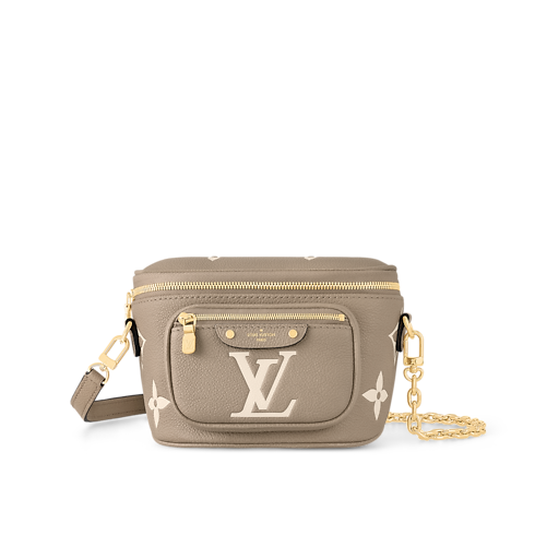 กระเป๋ารุ่น Mini Bumbag Bicolor Monogram Empreinte in ผู้หญิง's กระเป๋าสตางค์และผลิตภัณฑ์เครื่องหนังขนาดเล็ก กระเป๋าสตางค์สะพายข้างสำหรับผู้หญิง collections by Louis Vuitton (การย่อ/ขยายผลิตภัณฑ์)