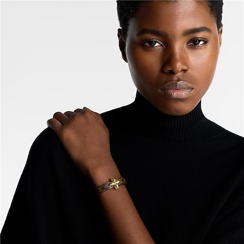 กำไลข้อมือ Mini Flowergram หนังประเภทอื่น in ผู้หญิง's แฟชั่นจิวเวลรี่ สร้อยข้อมือและกำไลข้อมือสำหรับผู้หญิง collections by Louis Vuitton (การย่อ/ขยายผลิตภัณฑ์)