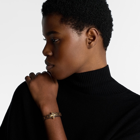 กำไลข้อมือ Mini Flowergram หนังประเภทอื่น in ผู้หญิง's แฟชั่นจิวเวลรี่ สร้อยข้อมือและกำไลข้อมือสำหรับผู้หญิง collections by Louis Vuitton (การย่อ/ขยายผลิตภัณฑ์)