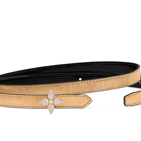 เข็มขัดรุ่น Mini Flowergram ขนาด 15 มม. ใส่ได้ทั้งสองด้าน in ผู้หญิง's แอคเซสเซอรี่ เข็มขัดสำหรับผู้หญิง collections by Louis Vuitton (การย่อ/ขยายผลิตภัณฑ์)