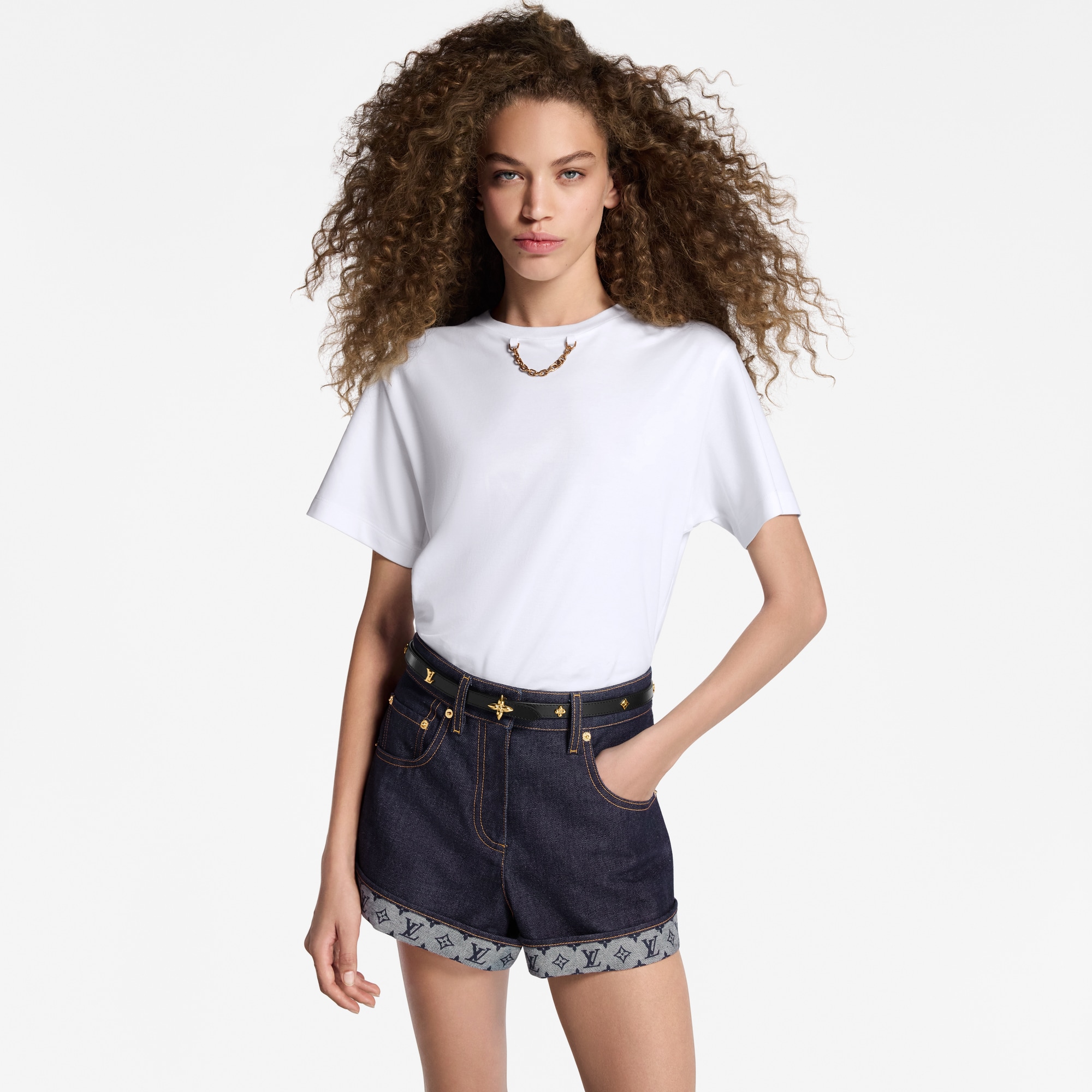 เข็มขัดรุ่น Mini Flowergram Studs ขนาด 15 มม.  in ผู้หญิง