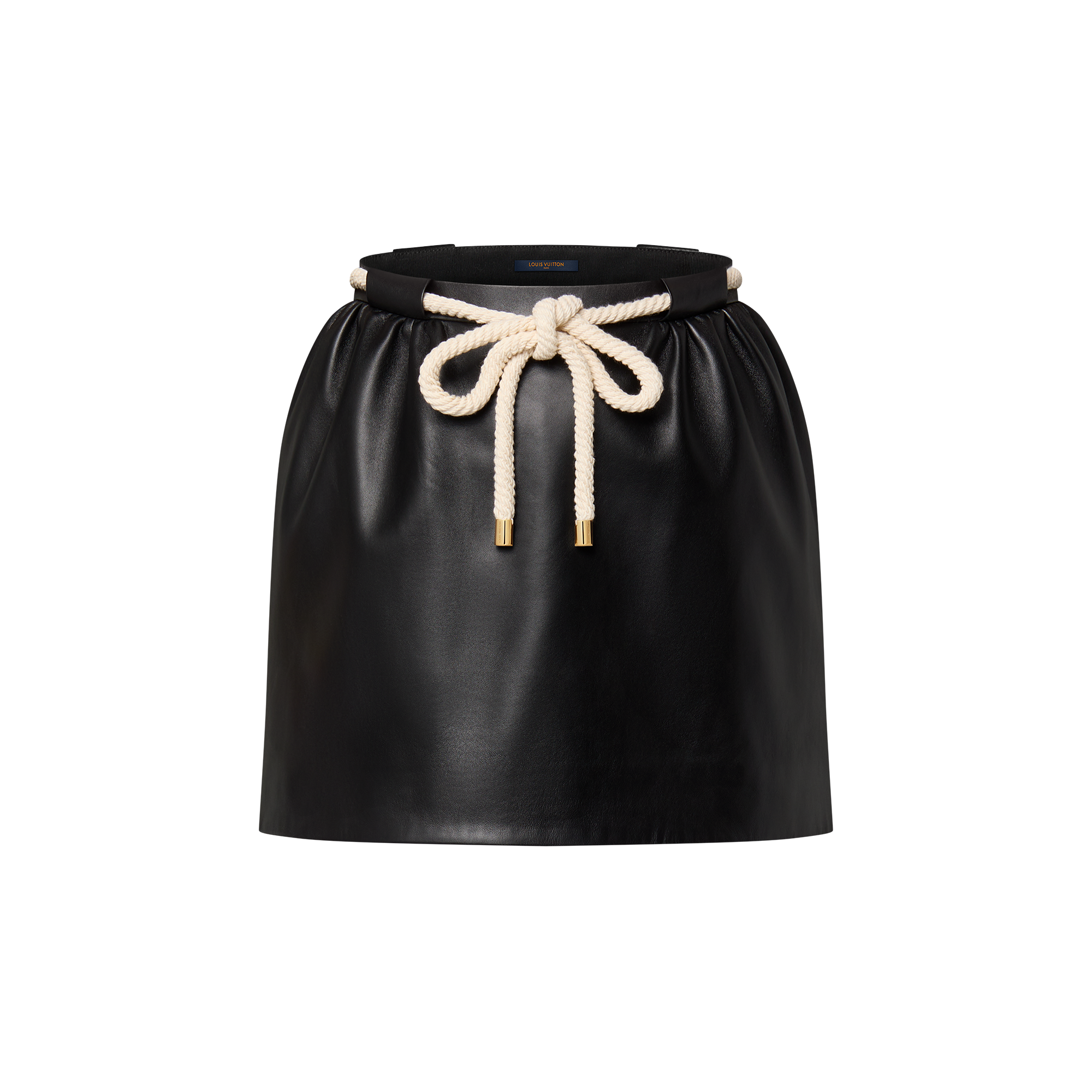 Mini Leather Skirt W/ Rope Belt  in ผู้หญิง