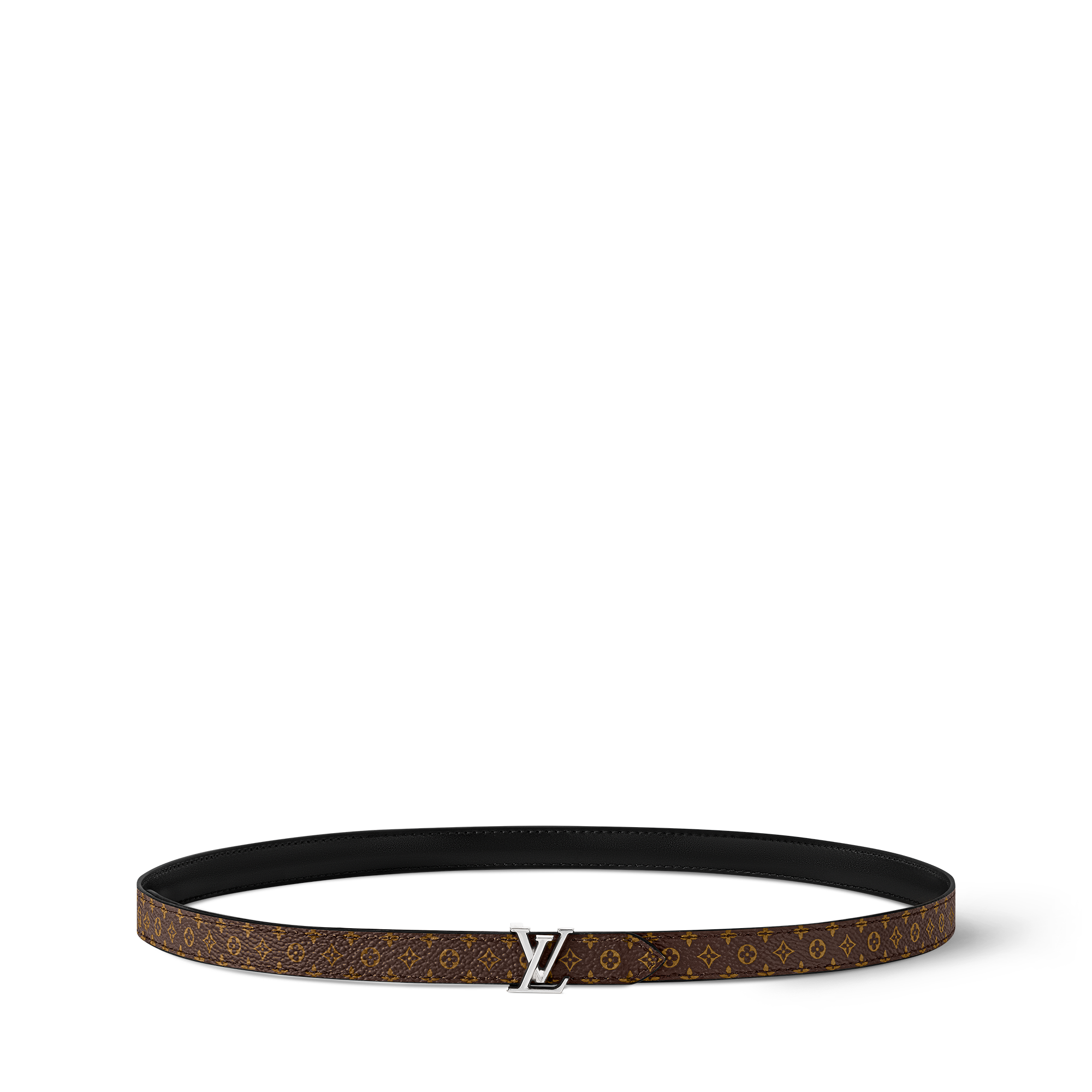 เข็มขัดรุ่น Mini LV ขนาด 15 มม. ใส่ได้ทั้งสองด้าน  in ผู้หญิง