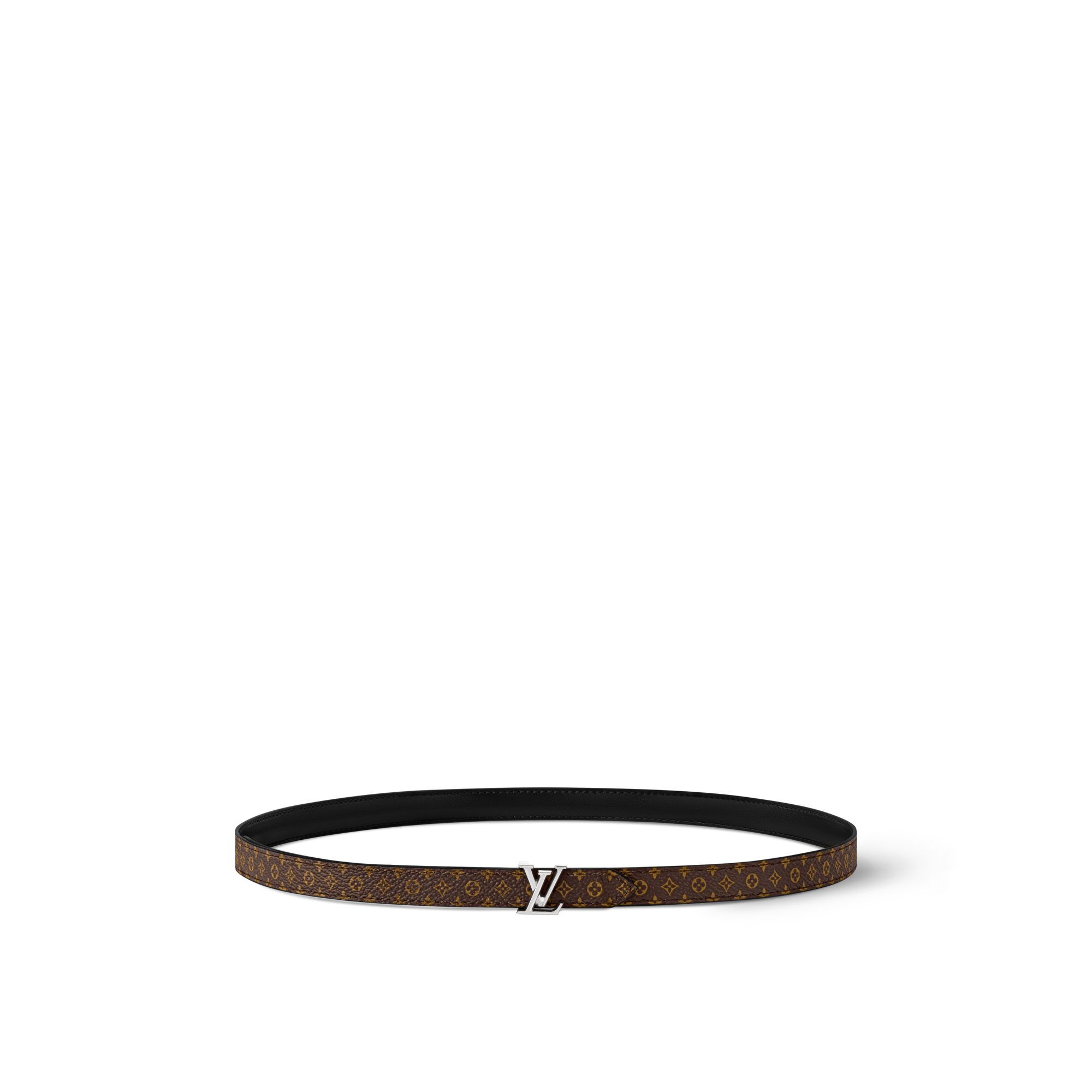เข็มขัดรุ่น Mini LV ขนาด 15 มม. ใส่ได้ทั้งสองด้าน  in ผู้หญิง
