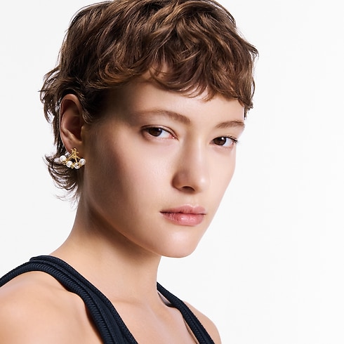 ต่างหู Minigram Pearls . in ผู้หญิง's แฟชั่นจิวเวลรี่ เครื่องประดับสำหรับผู้หญิง collections by Louis Vuitton (การย่อ/ขยายผลิตภัณฑ์)