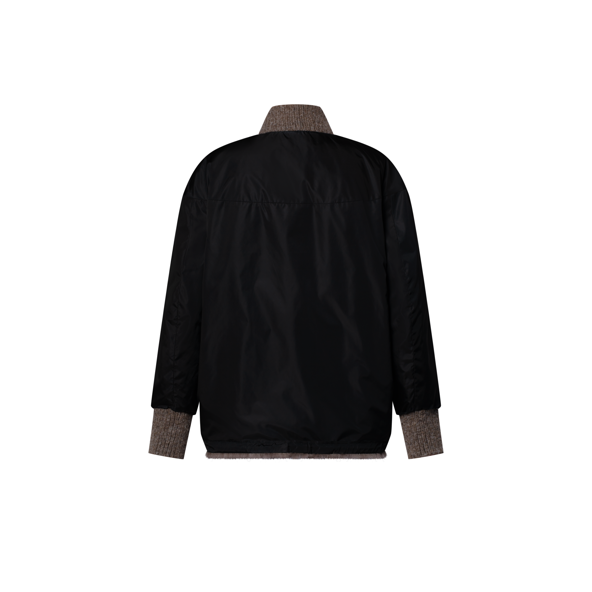Mink Intarsia Chalet Bomber Jacket  in ผู้หญิง