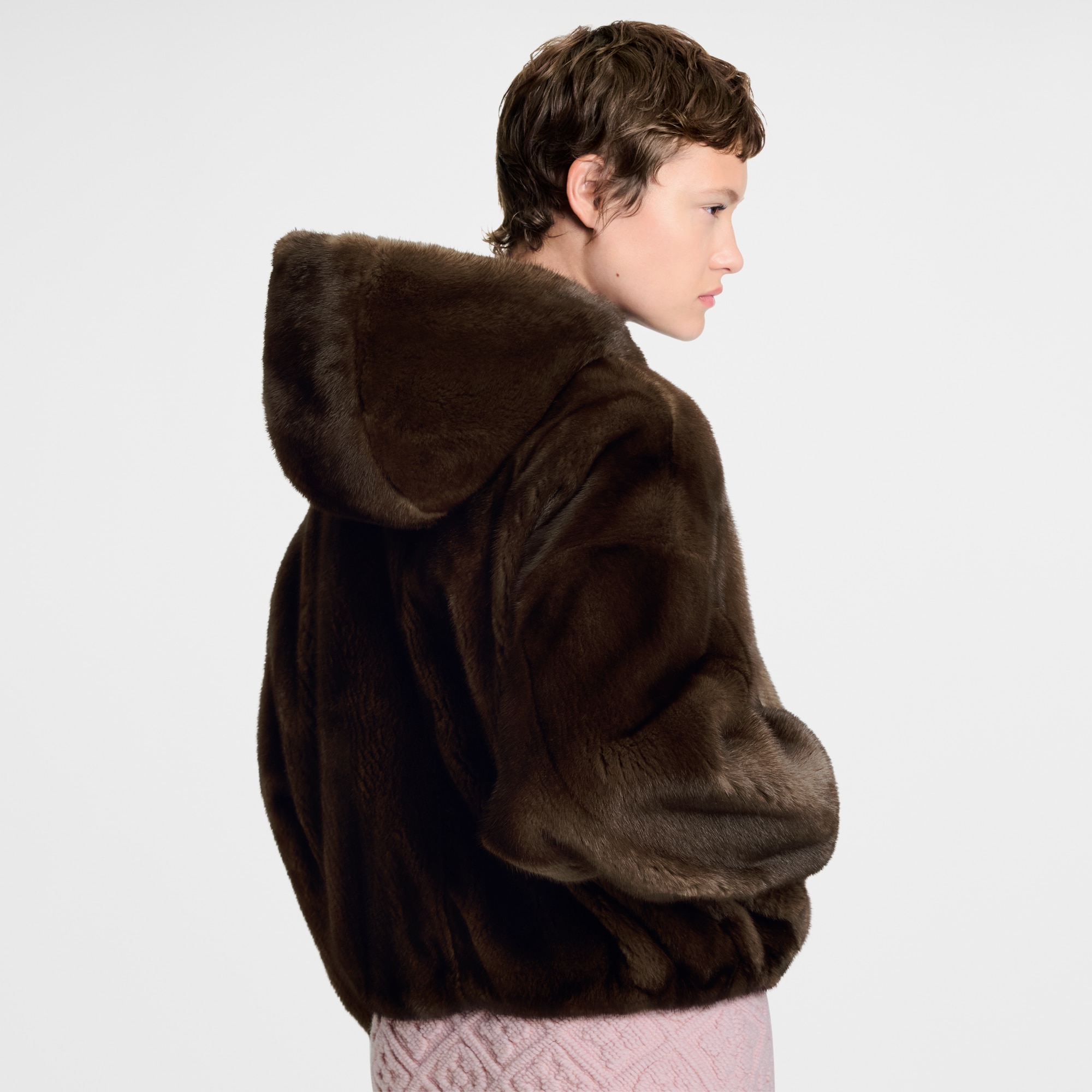 Mink Zipped Bomber  in ผู้หญิง