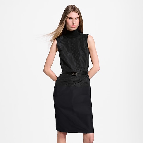 เดรส Taffeta แต่งดีเทลลาย Monogram in ผู้หญิง's เสื้อผ้า ชุดเดรสสำหรับผู้หญิง collections by Louis Vuitton (การย่อ/ขยายผลิตภัณฑ์)