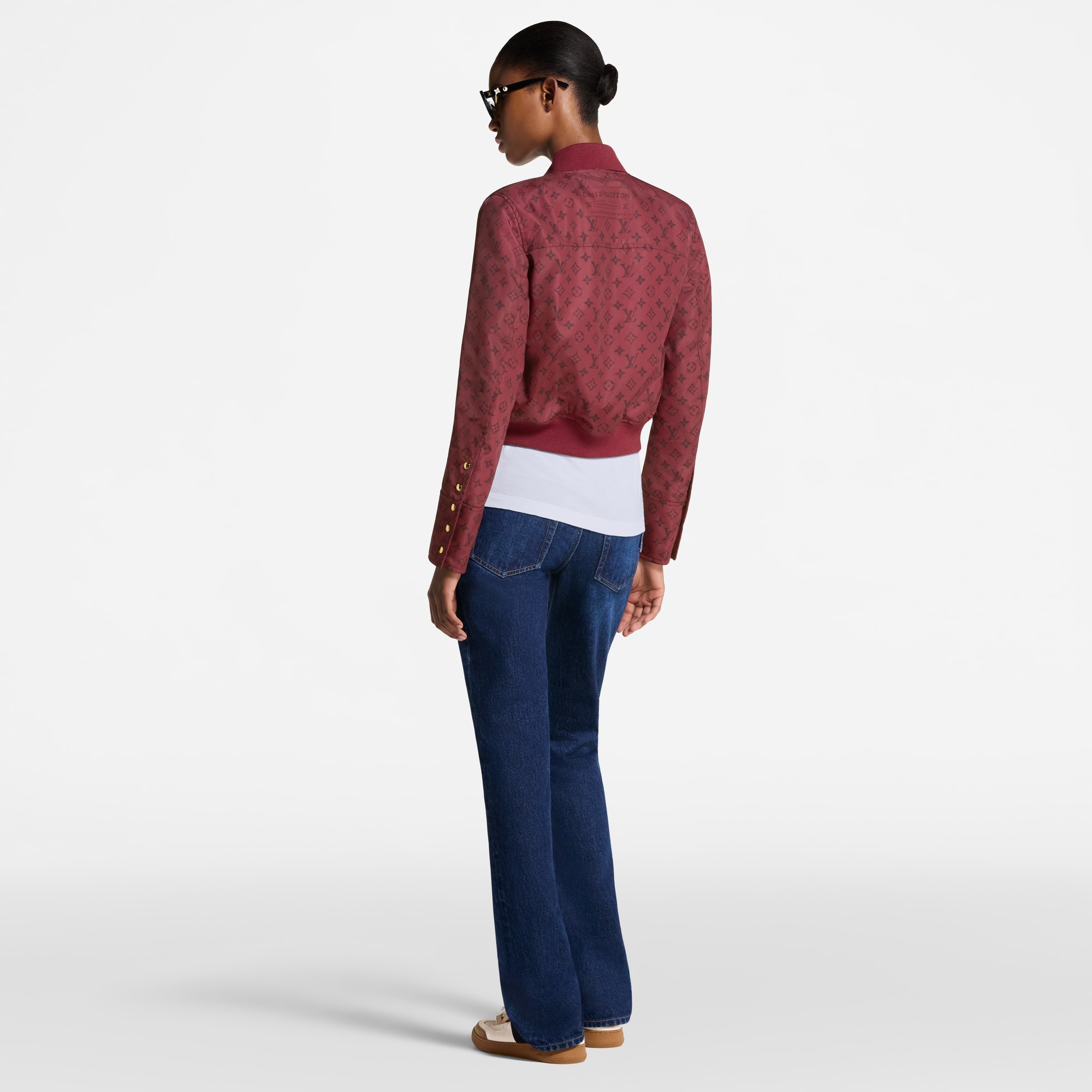 เสื้อแจ็คเก็ตบอมเบอร์ลาย Monogram  in ผู้หญิง