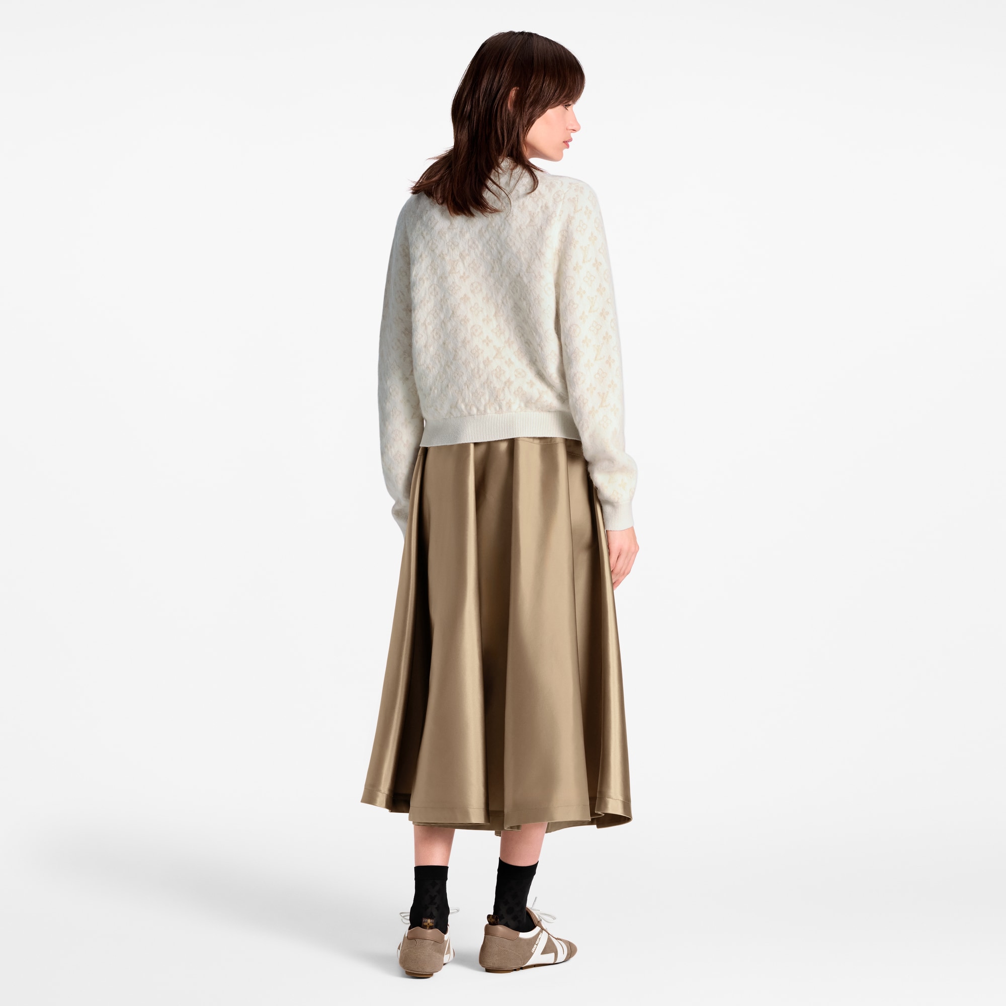 เสื้อคาร์ดิแกนถักลาย Brushed Monogram  in ผู้หญิง