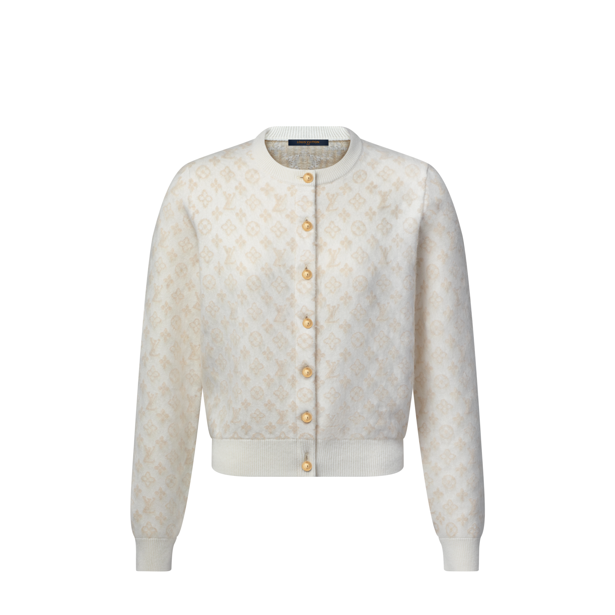 เสื้อคาร์ดิแกนถักลาย Brushed Monogram  in ผู้หญิง