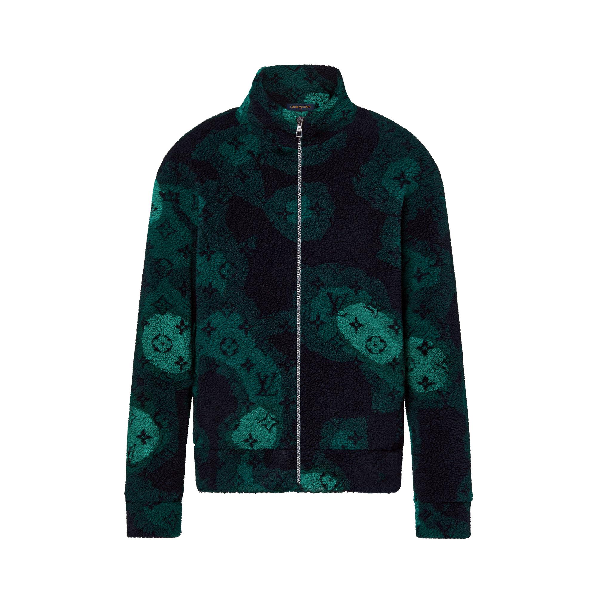 เสื้อแจ็คเก็ตบลูซงผ้าฟลีซลาย Monogram Camo  in ผู้ชาย