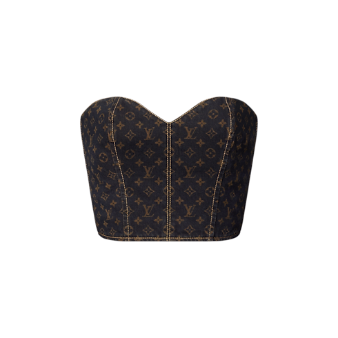 บัสติเยร์ Monogram เดนิม in ผู้หญิง's เสื้อผ้า เสื้อสำหรับผู้หญิง collections by Louis Vuitton (การย่อ/ขยายผลิตภัณฑ์)