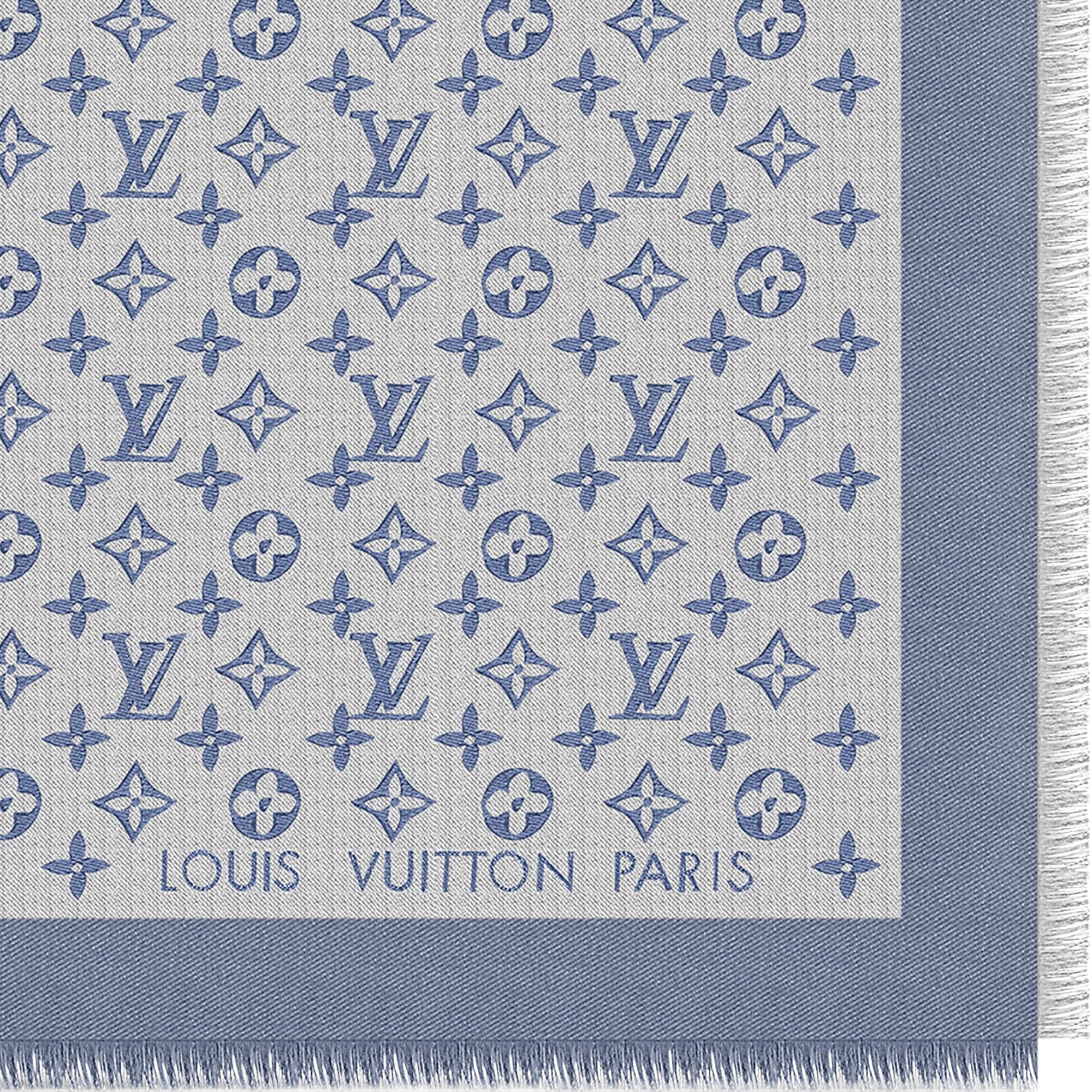 ผ้าคลุมไหล่รุ่น Monogram Denim . in ผู้หญิง