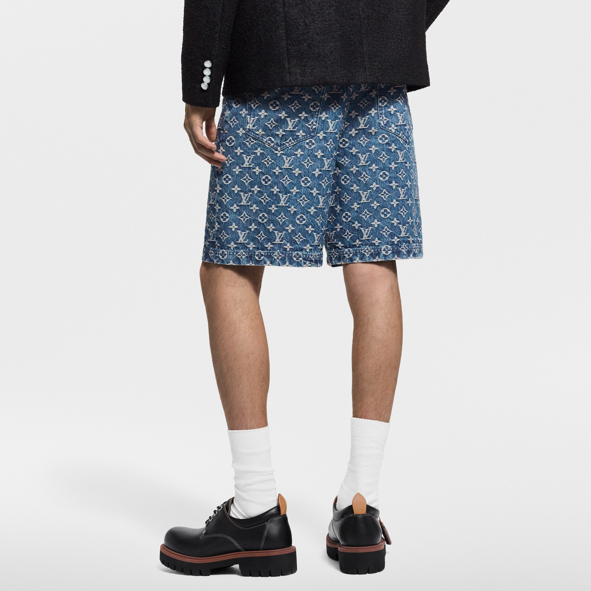 Monogram Denim Shorts  in ผู้ชาย