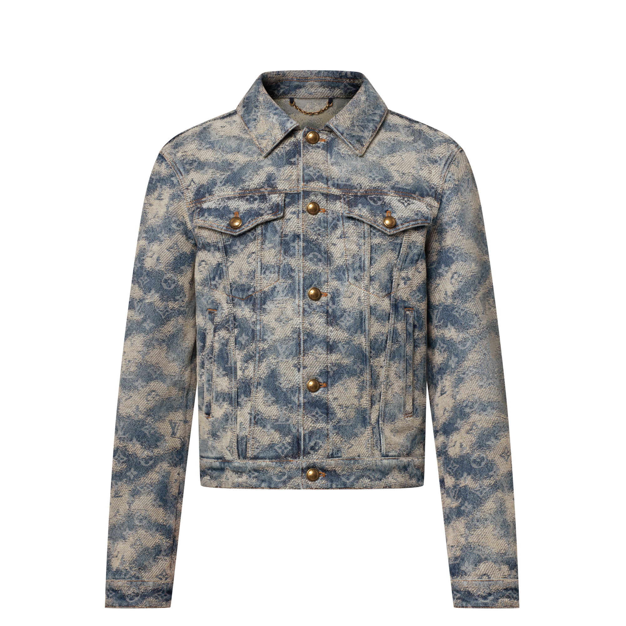 Monogram Denim Trucker Jacket  in ผู้ชาย