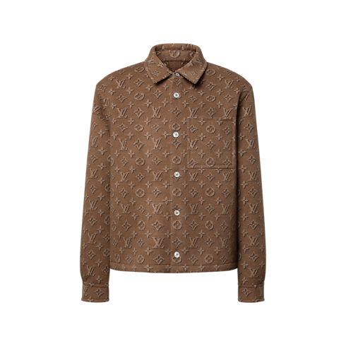 เสื้อโอเวอร์เชิ้ตทอสองด้านลาย Monogram in ผู้ชาย's เสื้อผ้า เสื้อผ้าสำหรับผู้ชาย collections by Louis Vuitton (การย่อ/ขยายผลิตภัณฑ์)