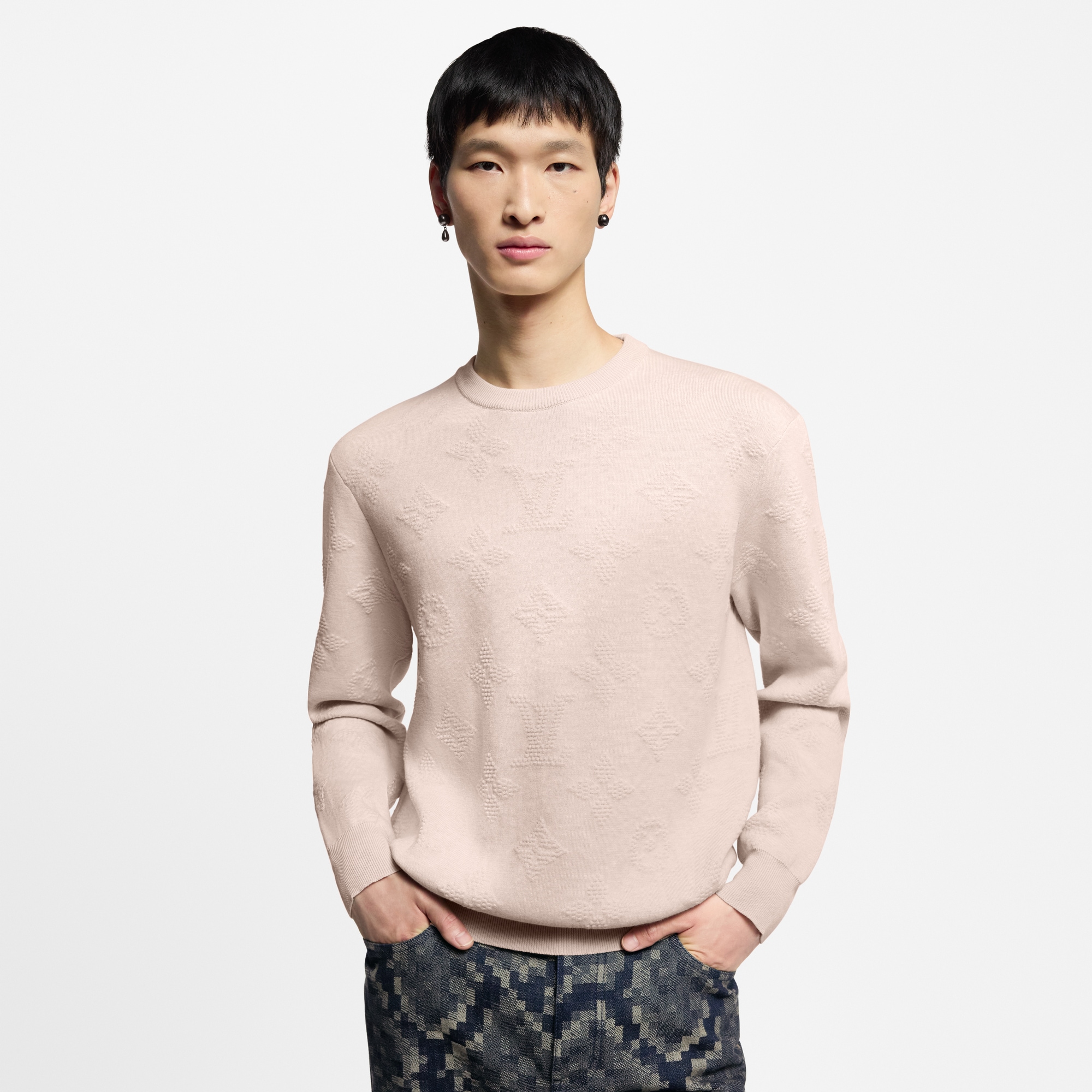 เสื้อพูลโอเวอร์ประทับลาย MONOGRAM  in ผู้ชาย