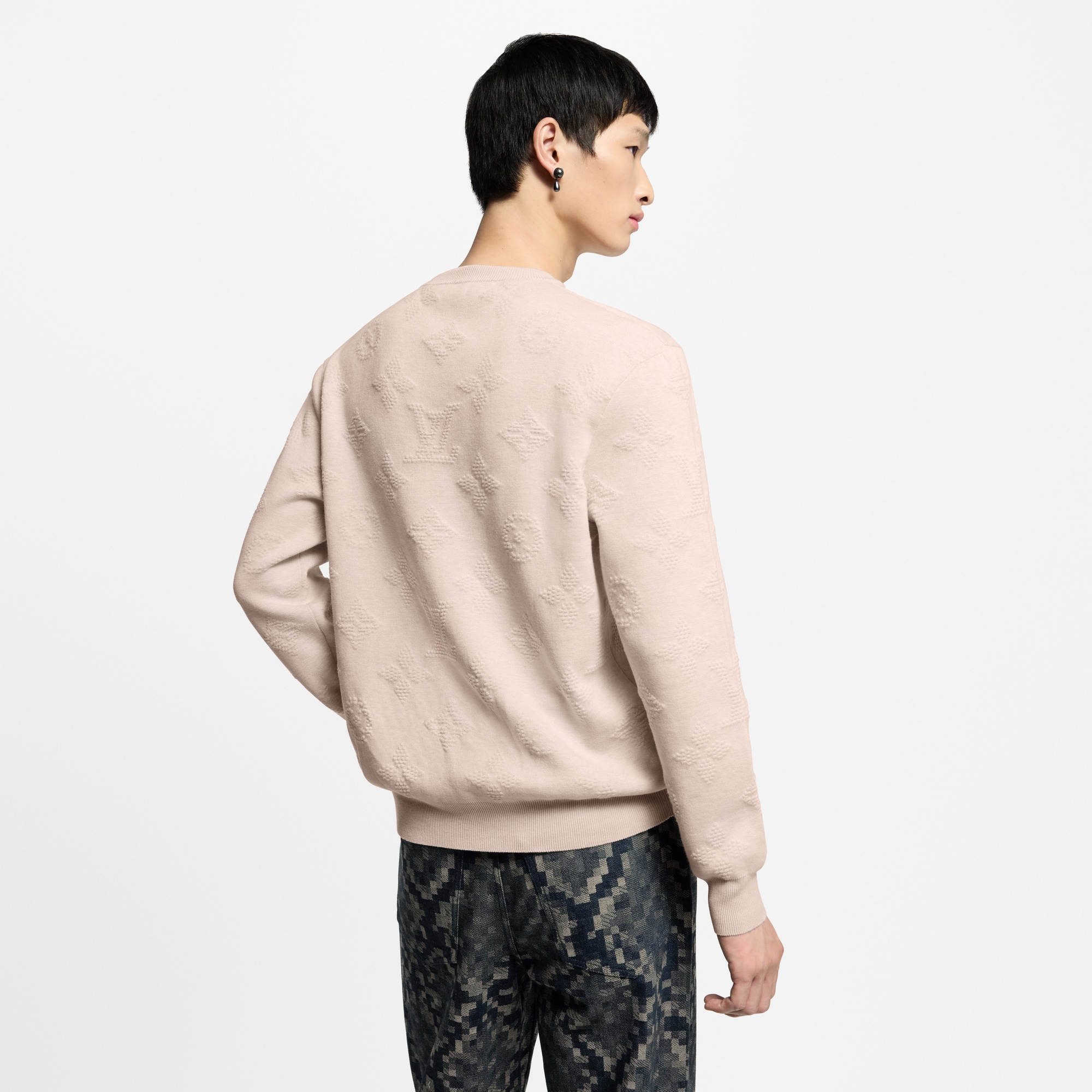 เสื้อพูลโอเวอร์ประทับลาย MONOGRAM  in ผู้ชาย