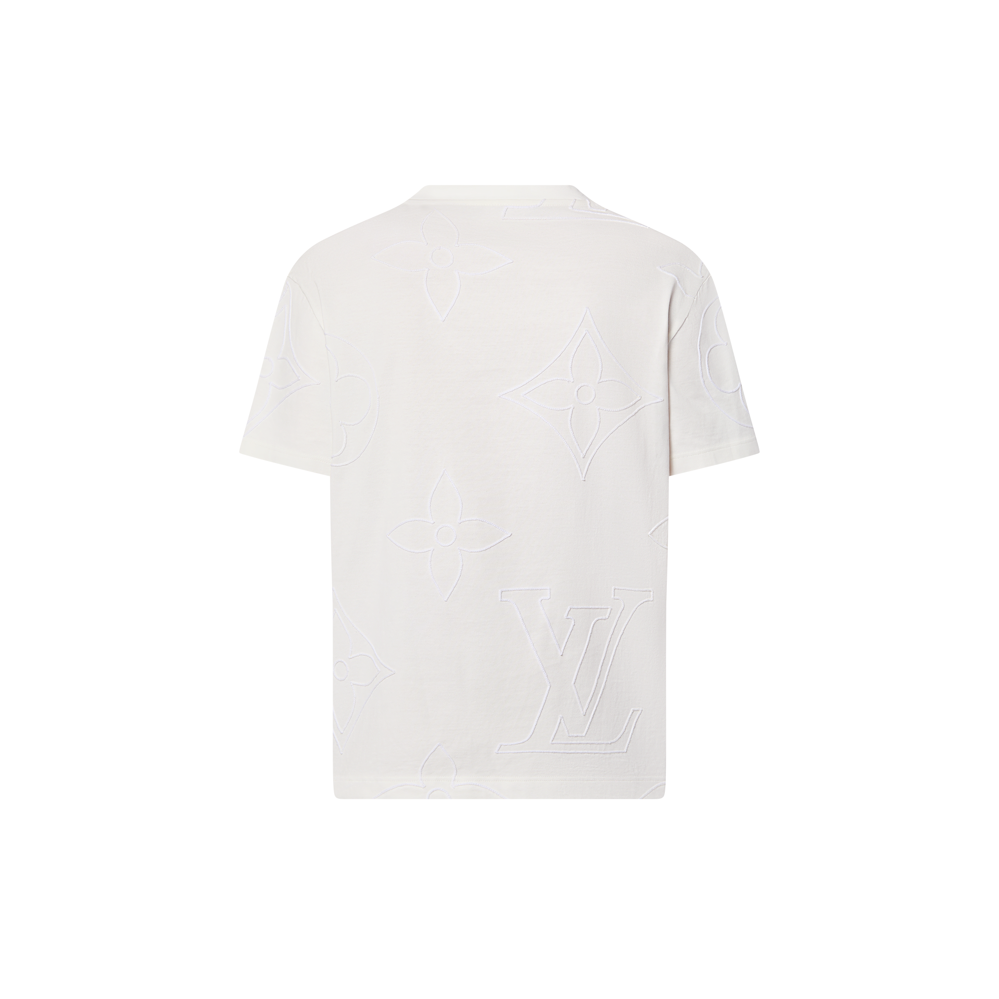 เสื้อยืดผ้าคอตตอนปักลาย Monogram  in ผู้ชาย
