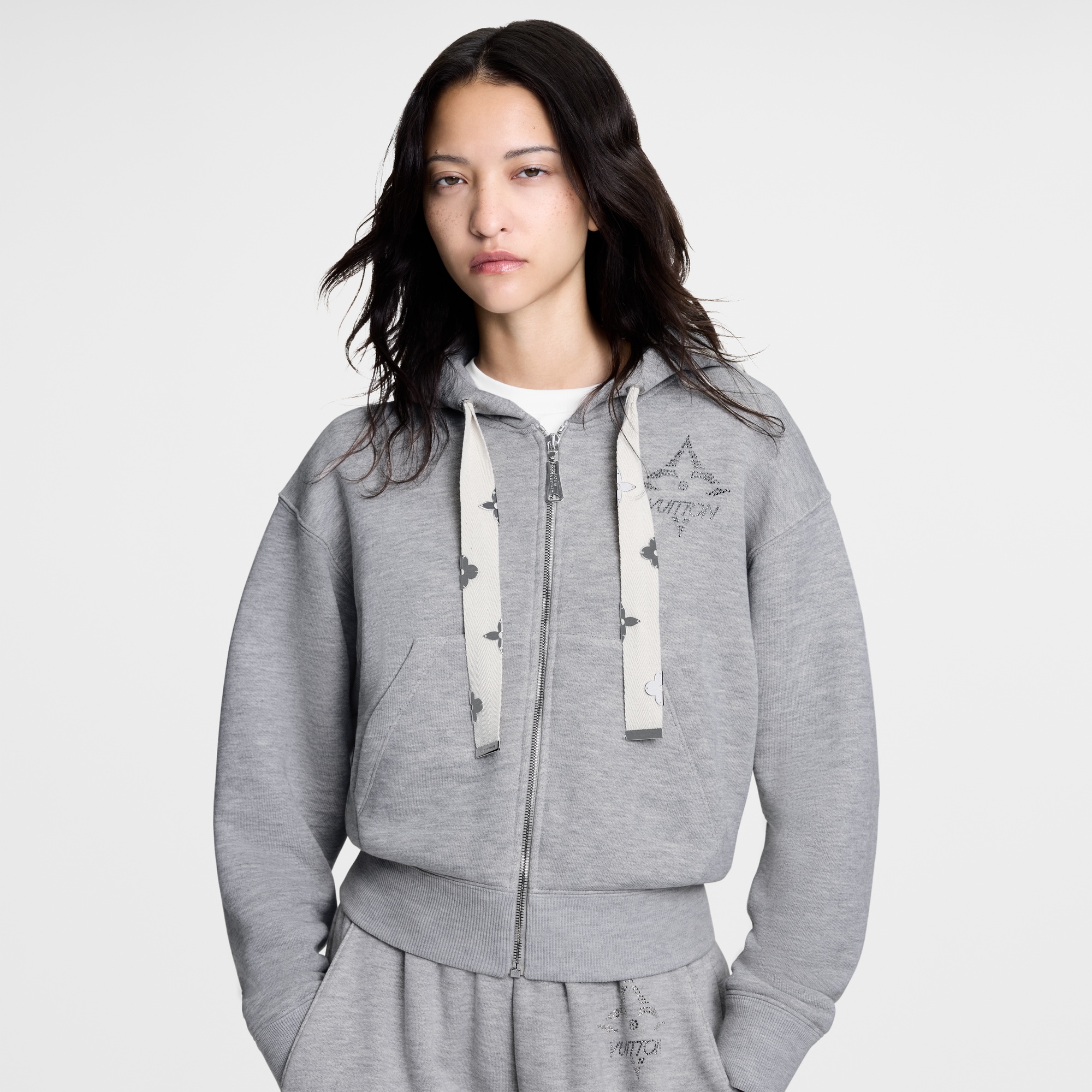 Monogram Flower Accent Hoodie  in ผู้หญิง