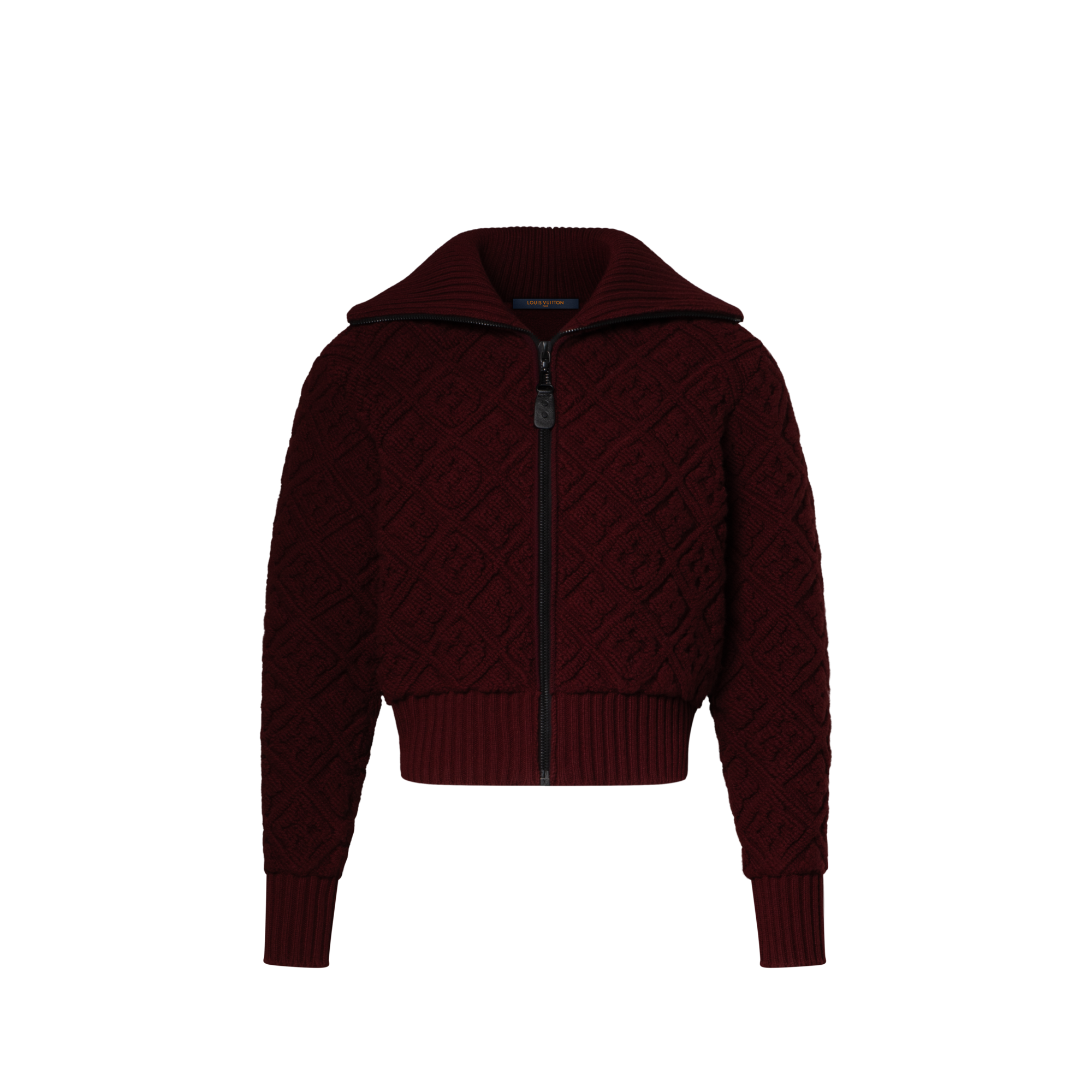 เสื้อแจ็คเก็ตซิปหน้าผ้า Toweling ลาย Monogram Flower  in ผู้หญิง