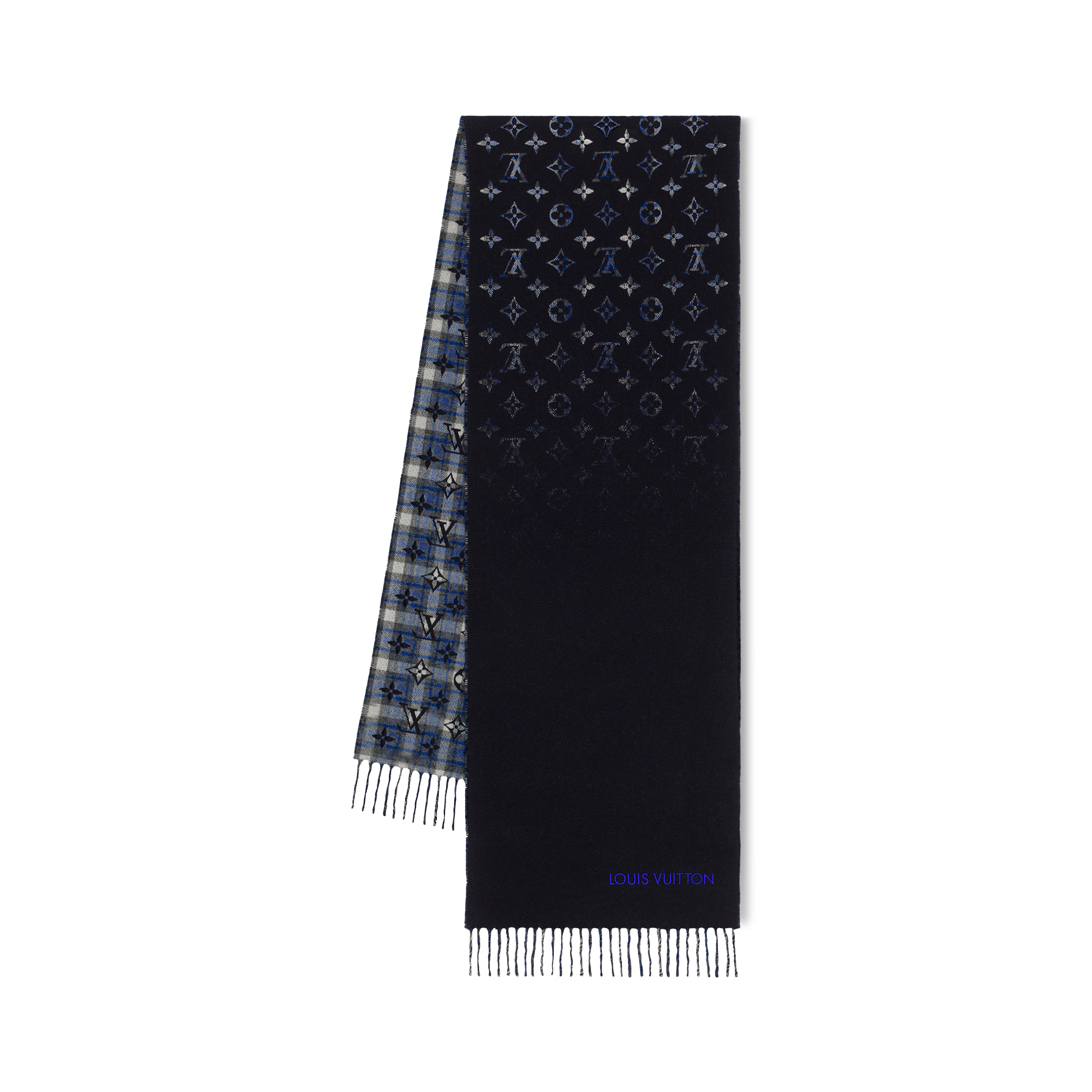 ผ้าพันคอรุ่น Monogram Gradient Tartan City  . in ผู้ชาย