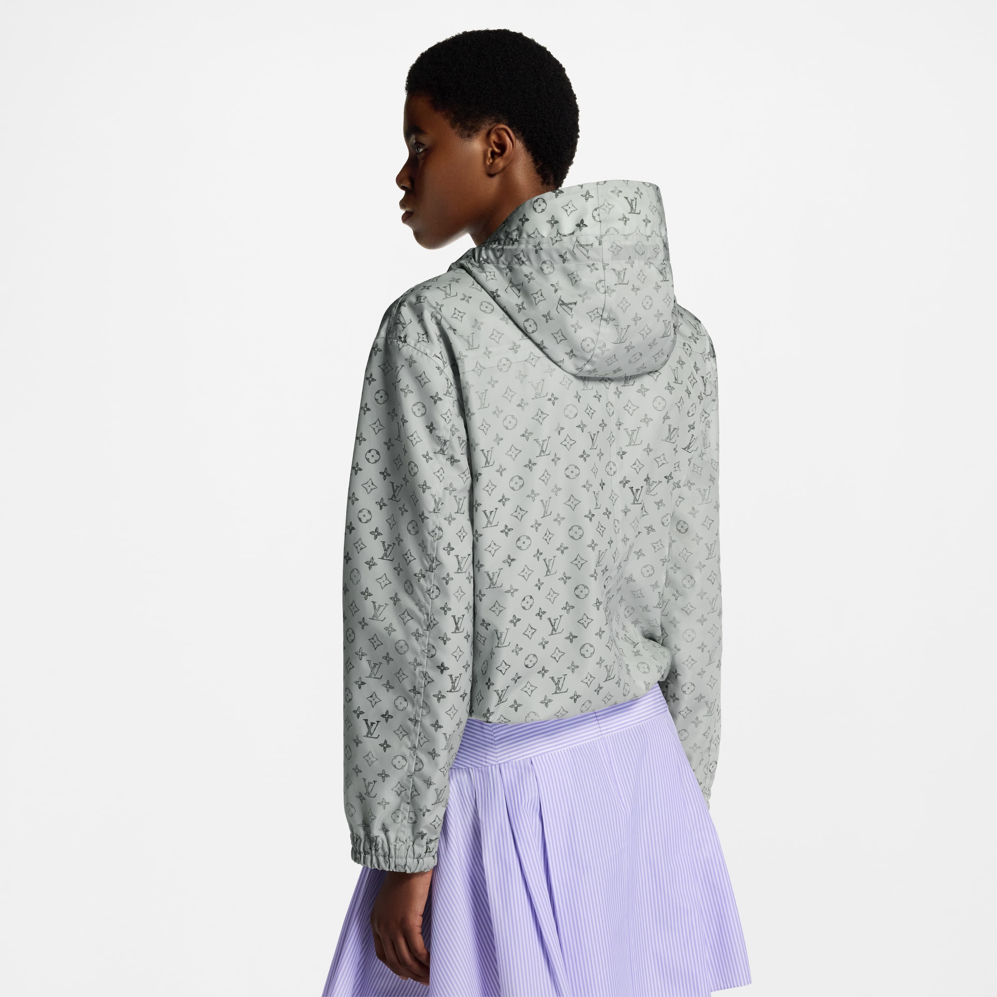 เสื้อพาร์กามีฮู้ดลาย Monogram  in Women
