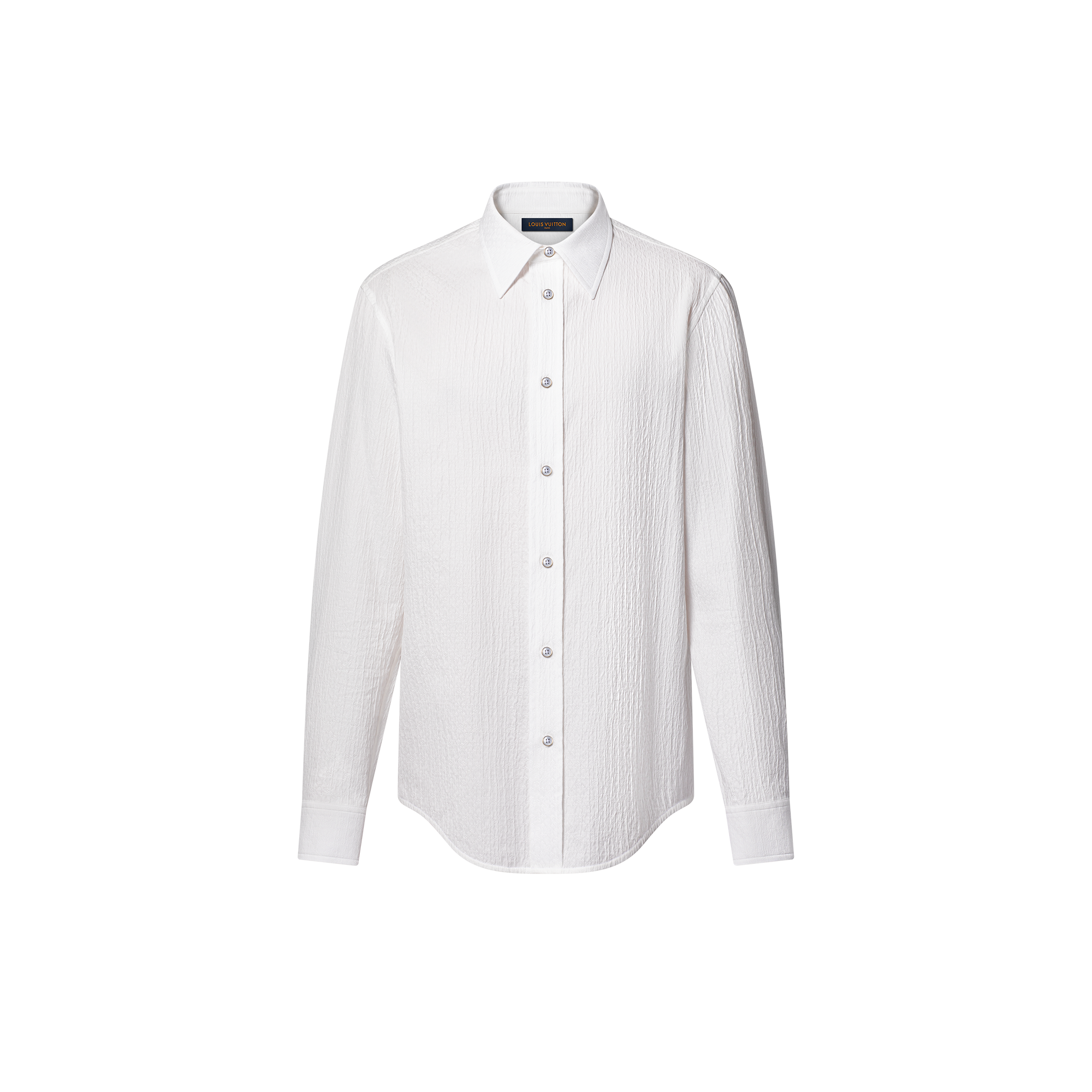 เสื้อเชิ้ตแขนยาวผ้าคอตตอนลาย Monogram เทคนิคแจ็คการ์ด  in ผู้ชาย