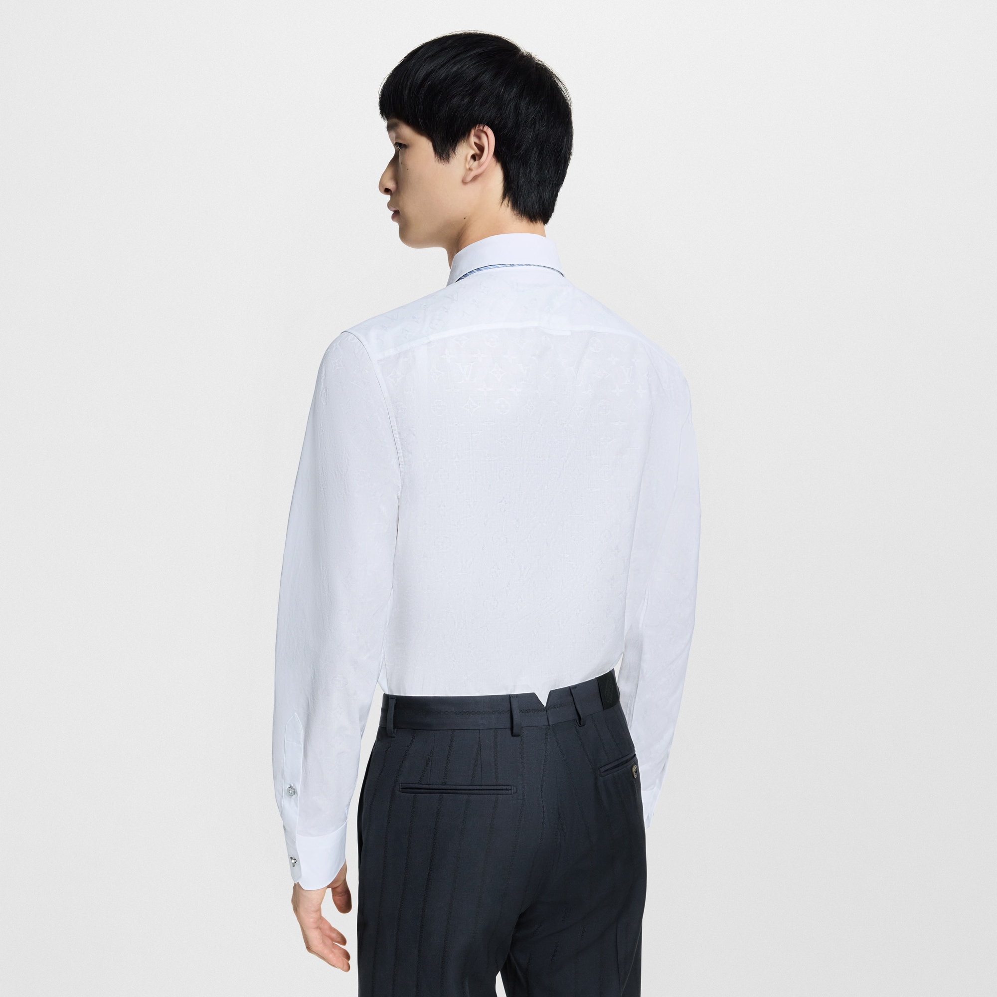 เสื้อเชิ้ตแขนยาวลาย Monogram  in ผู้ชาย