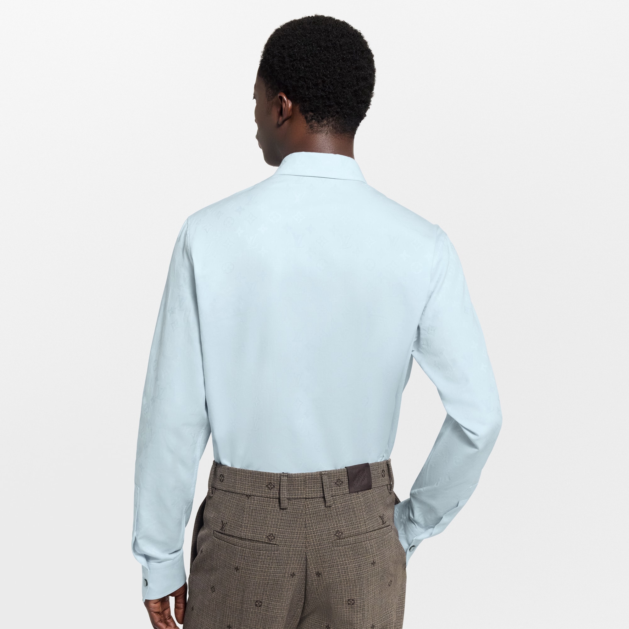 Monogram Long-Sleeved Shirt  in ผู้ชาย