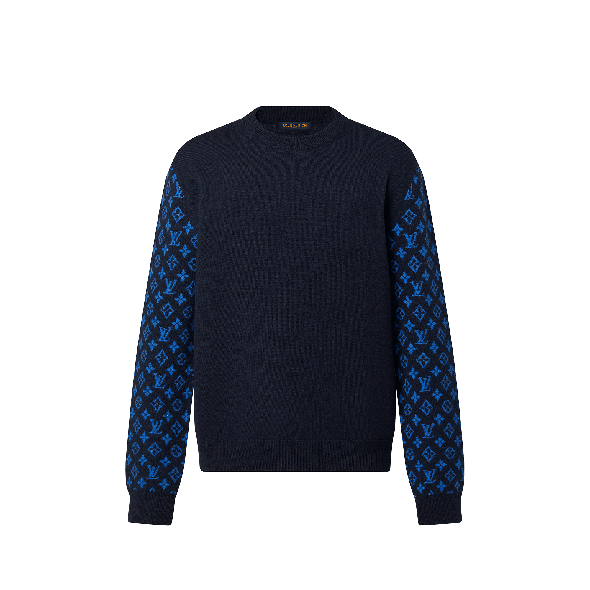 เสื้อคอกลมผ้าแคชเมียร์ผสมลาย Monogram  in ผู้ชาย