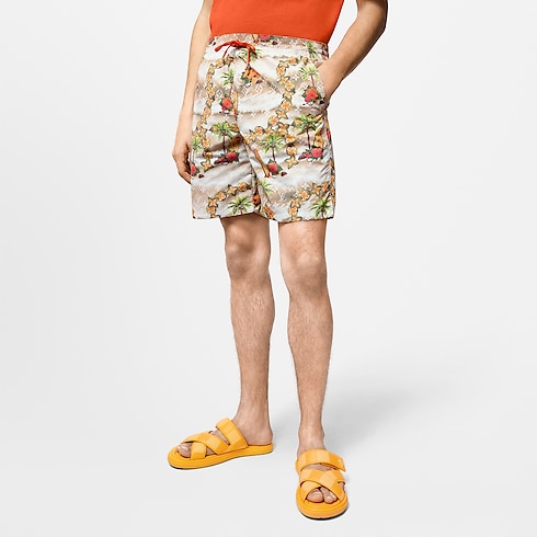 กางเกงว่ายน้ำขาสั้นผ้าไนลอนลาย Monogram in ผู้ชาย's เสื้อผ้า ชุดว่ายน้ำสำหรับผู้ชาย collections by Louis Vuitton (การย่อ/ขยายผลิตภัณฑ์)