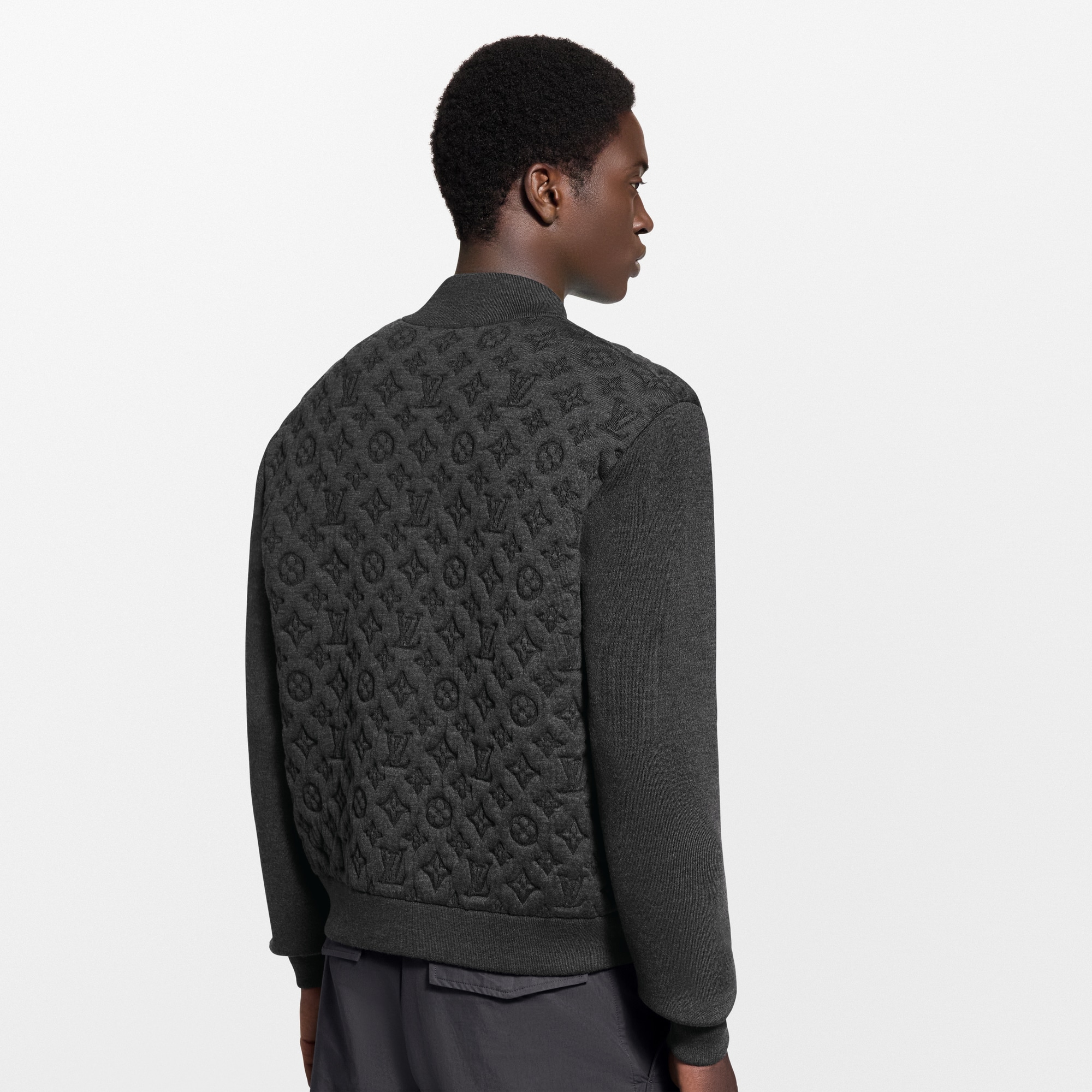 เสื้อแจ็คเก็ตบอมเบอร์บุนวมลาย Monogram  in ผู้ชาย