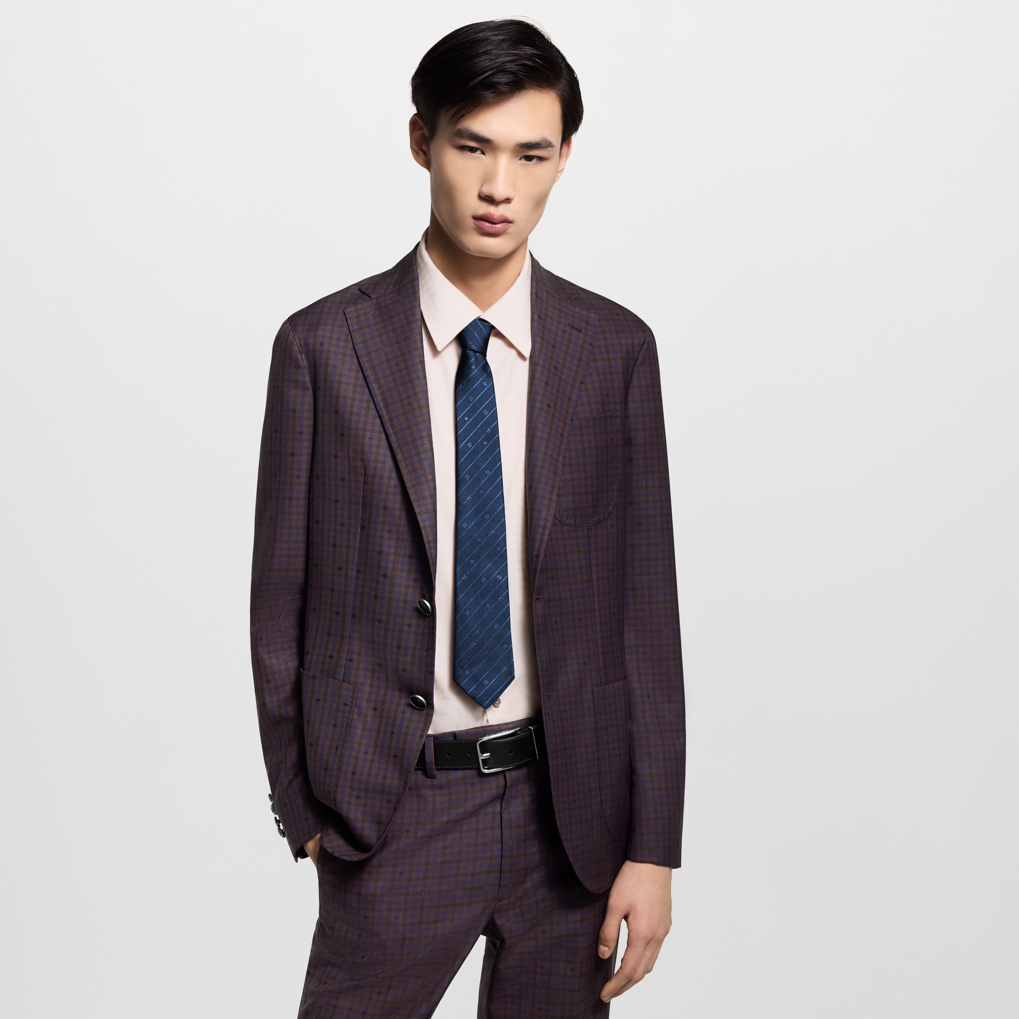 เนคไทรุ่น Monogram Pinstripes . in ผู้ชาย