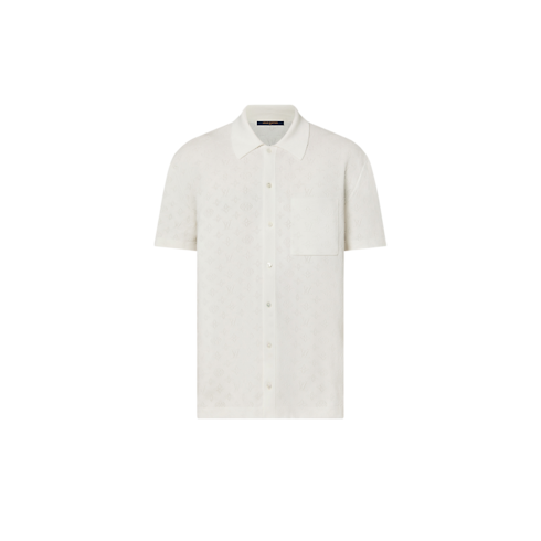 เสื้อเชิ้ตแขนสั้นผ้า Pointelle ลาย Monogram in ผู้ชาย's เสื้อผ้า เสื้อเชิ้ตสำหรับผู้ชาย collections by Louis Vuitton (การย่อ/ขยายผลิตภัณฑ์)