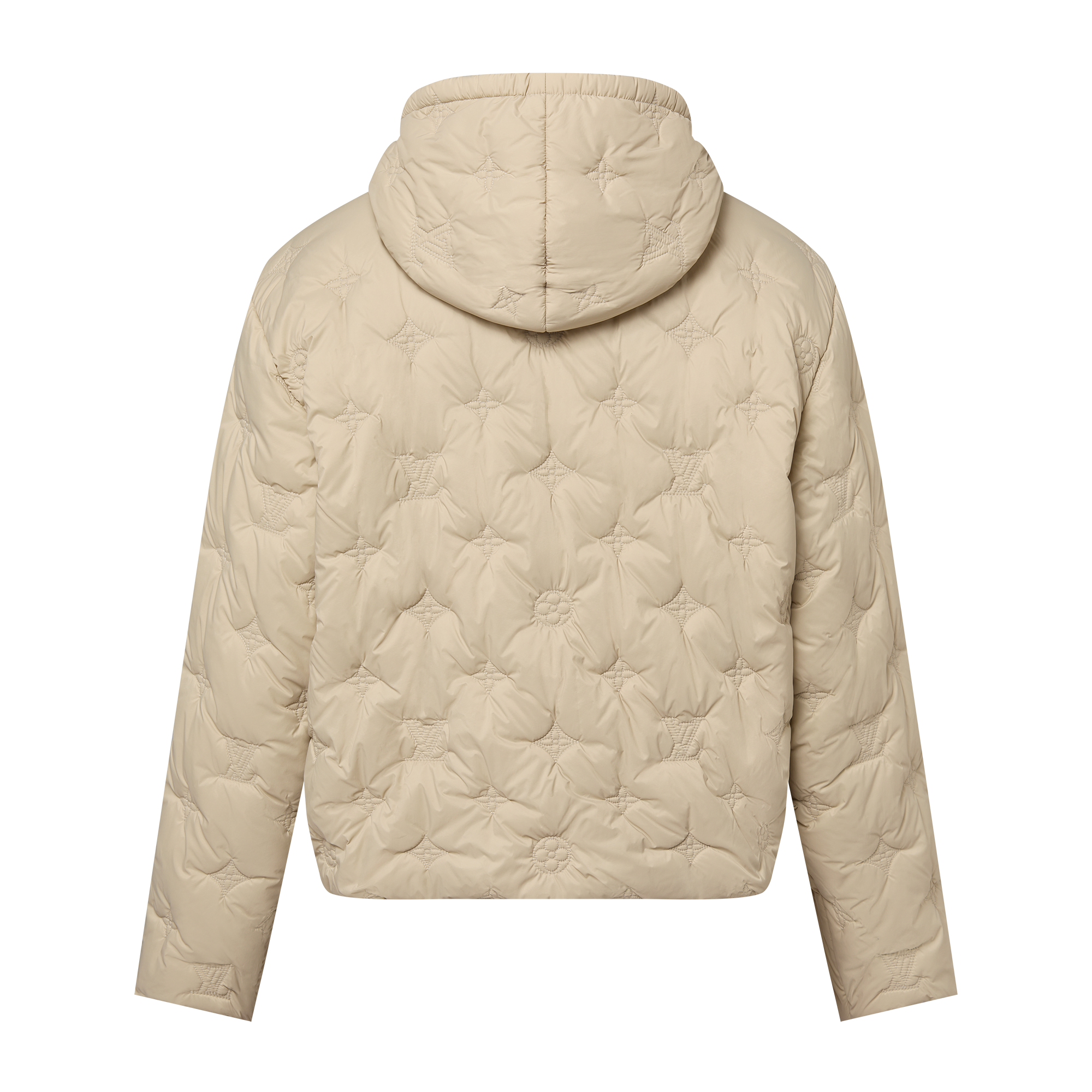 เสื้อแจ็คเก็ตบลูซงมีฮู้ดผ้าไนลอนลาย Monogram แบบควิลต์  in ผู้ชาย