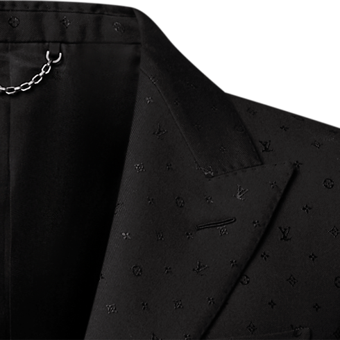 เสื้อแจ็คเก็ตกระดุมแถวเดียว Pont Neuf ผ้าซาติน in ผู้ชาย's ผลิตภัณฑ์ใหม่ } collections by Louis Vuitton (การย่อ/ขยายผลิตภัณฑ์)
