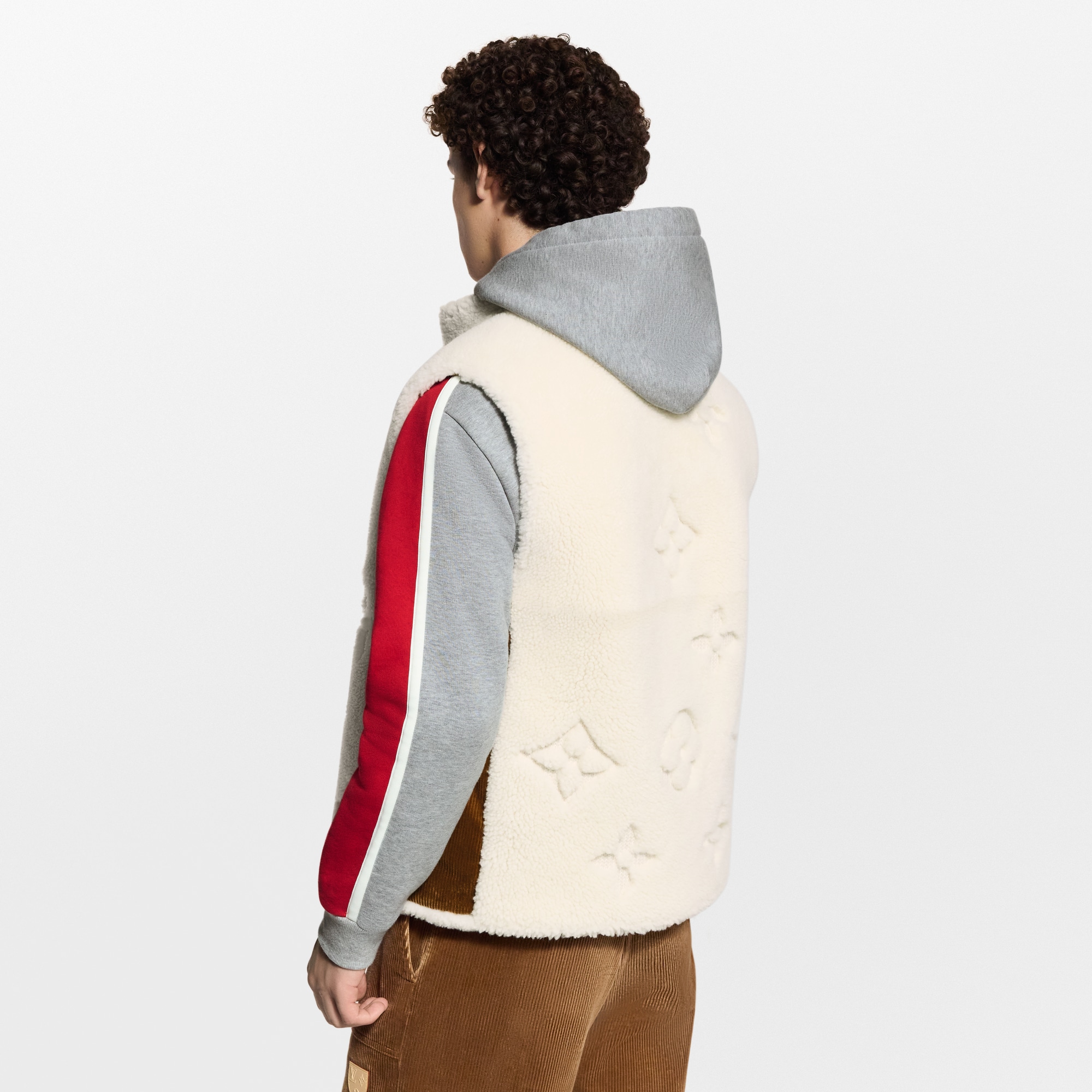 Monogram Shearling Mix Reversible Gilet  in ผู้ชาย
