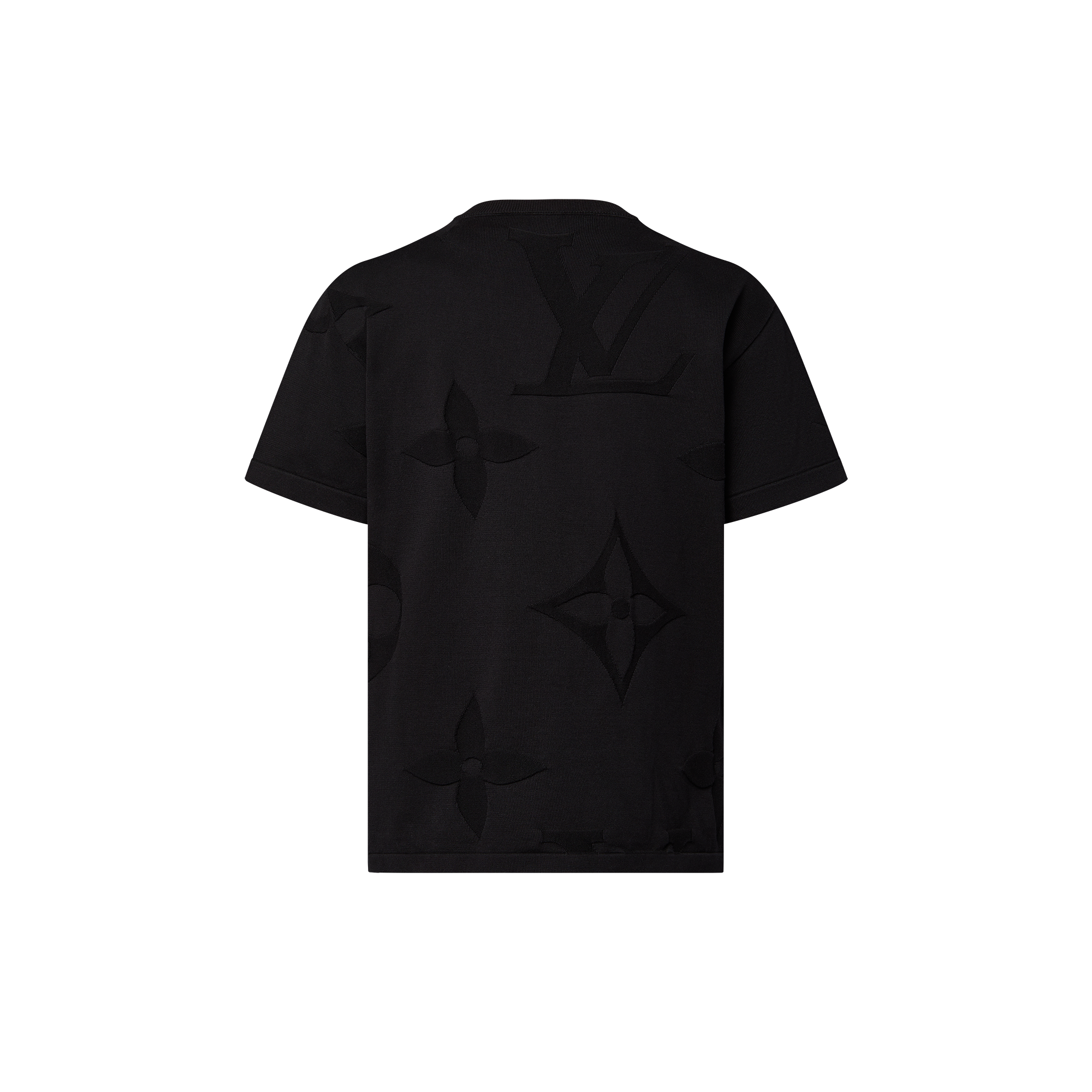 เสื้อคอกลมแขนสั้นผ้าคอตตอนลาย Monogram  in ผู้ชาย